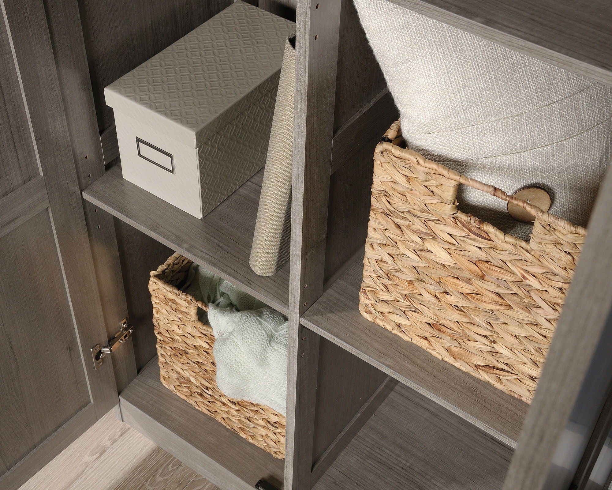 Storage Cabinet in Silver Sycamore