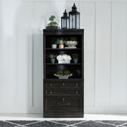 Liberty Furniture Harvest Home - 2 Piece Hutch & Cabinet Set - Black | Meri Furniture