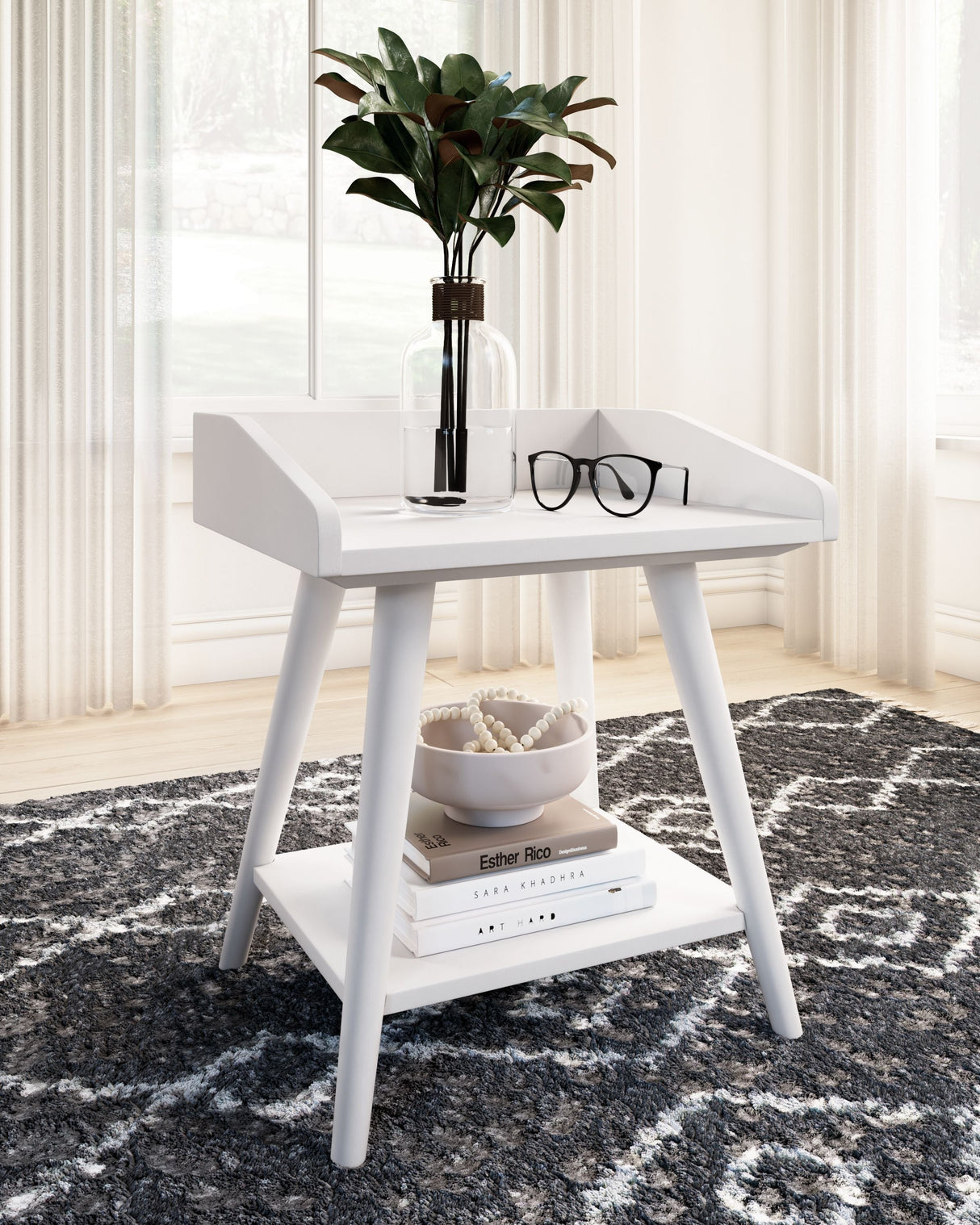 Ashley Furniture Blariden - White - Accent Table | Meri Furniture