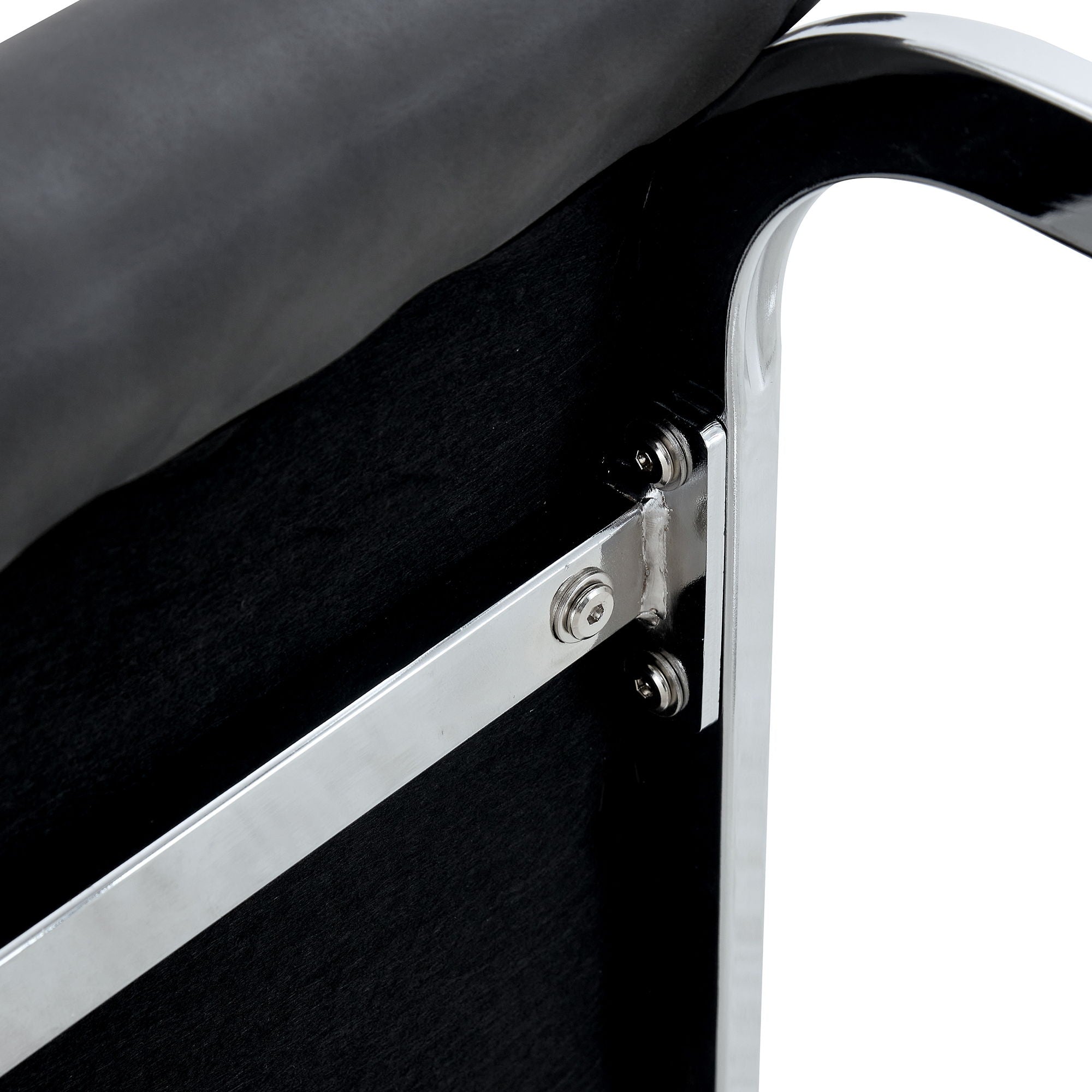 Luxury Simple Arch High Resilience Dining Chair With Arched Leg