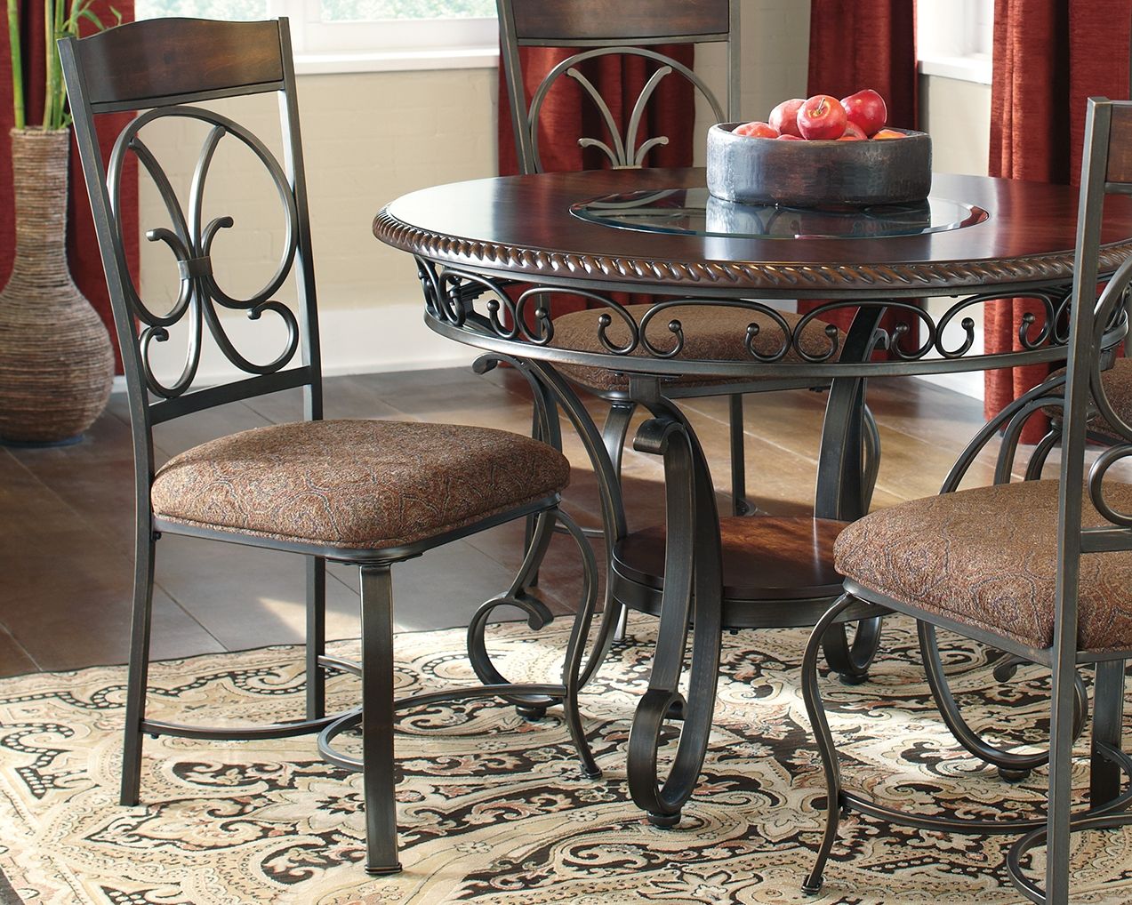 Signature Design by Ashley® Glambrey - Brown - Dining Uph Side Chair (Set of 4) | Meri Furniture