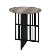 Zudora - End Table - Antique Oak & Black