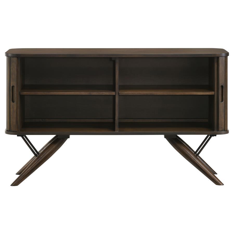 Coaster Fine Furniture Wes - 2 Door Sideboard Buffet Storage Cabinet - Dark Walnut | Meri Furniture