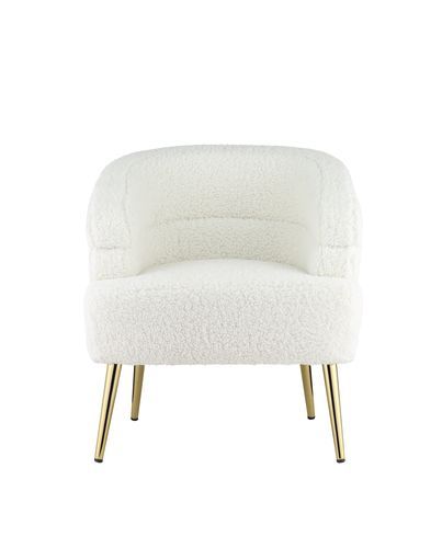 ACME Trezona - Accent Chair - White | Meri Furniture