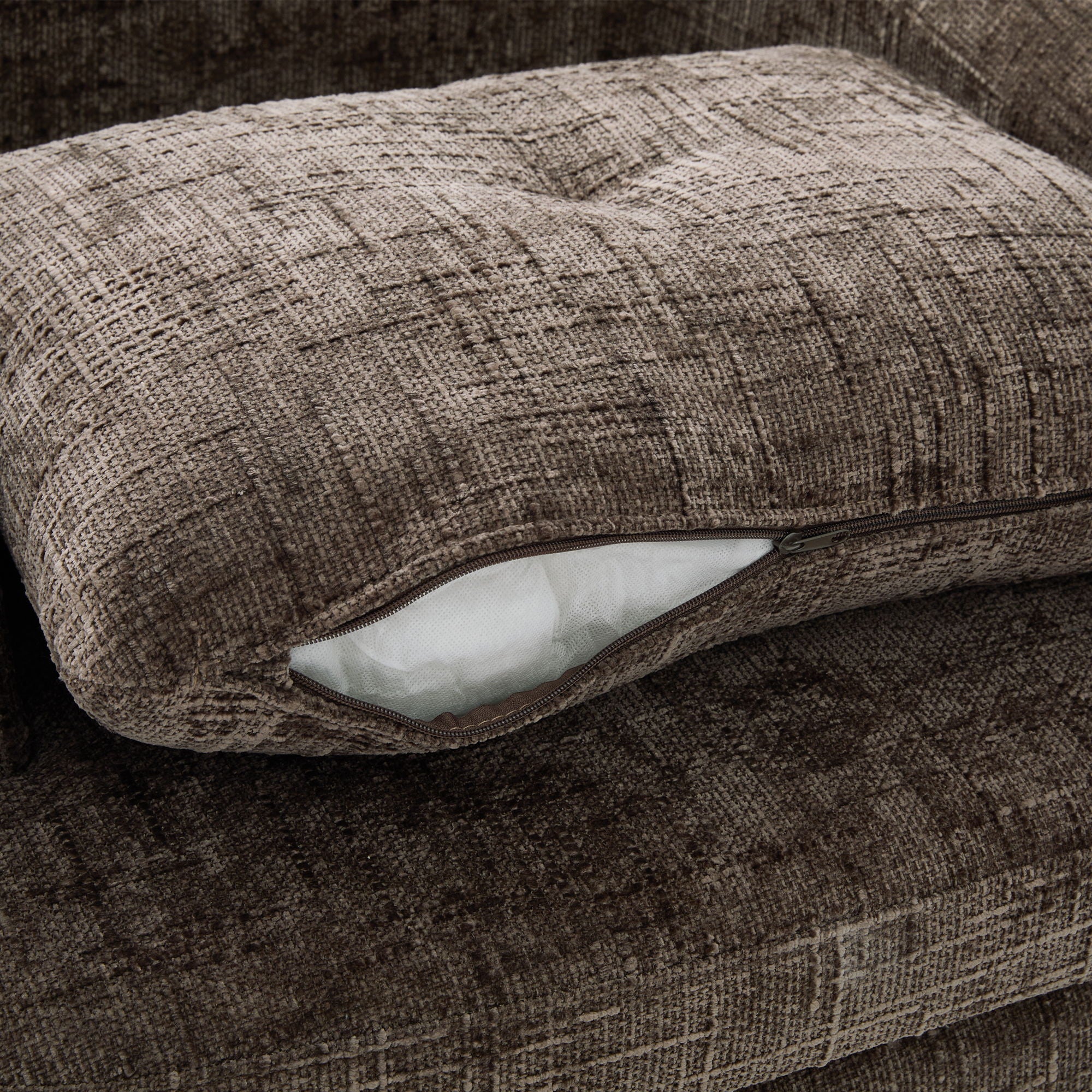 Modern Swivel Barrel Chair With Dual-Layer Cushion