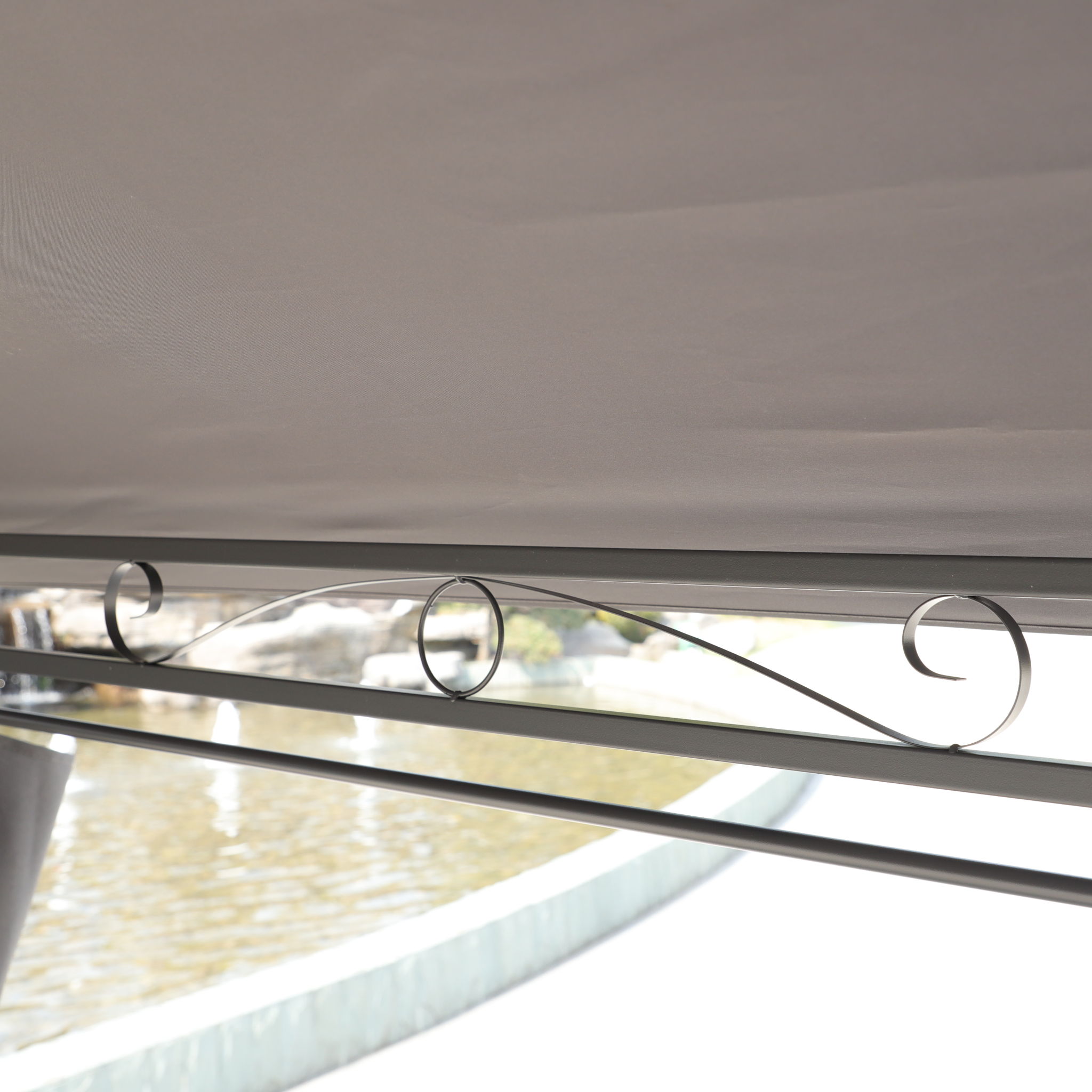 13 0 Ft Outdoor Patio Gazebo Canopy Tent With Ventilated Double Roof And Side Wall (Detachable Curtain Included On All Sides) Suitable For Lawn Garden Backyard And Deck - Gray