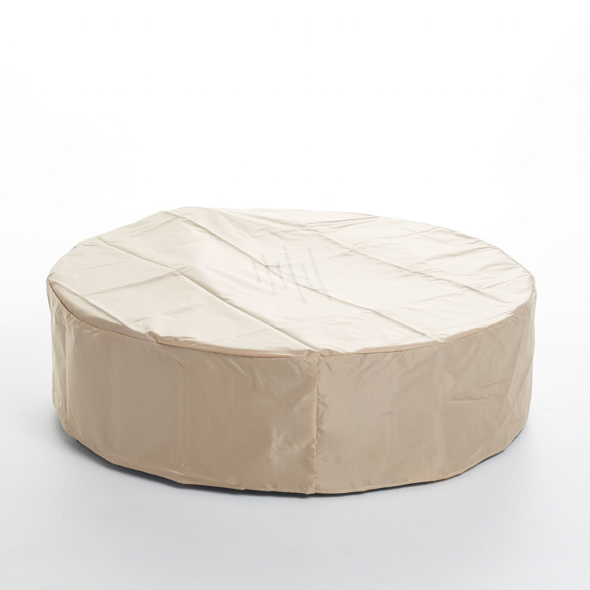 Modern Lightweight Concrete Outdoor Circular Fire Pit 50,000 Btu