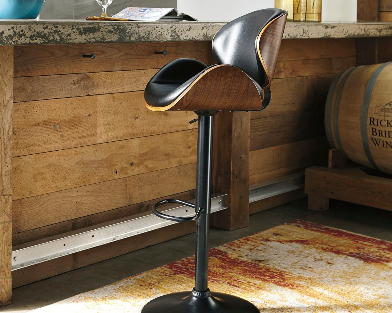 Signature Design by Ashley® Bellatier - Adjustable Height Barstool | Meri Furniture