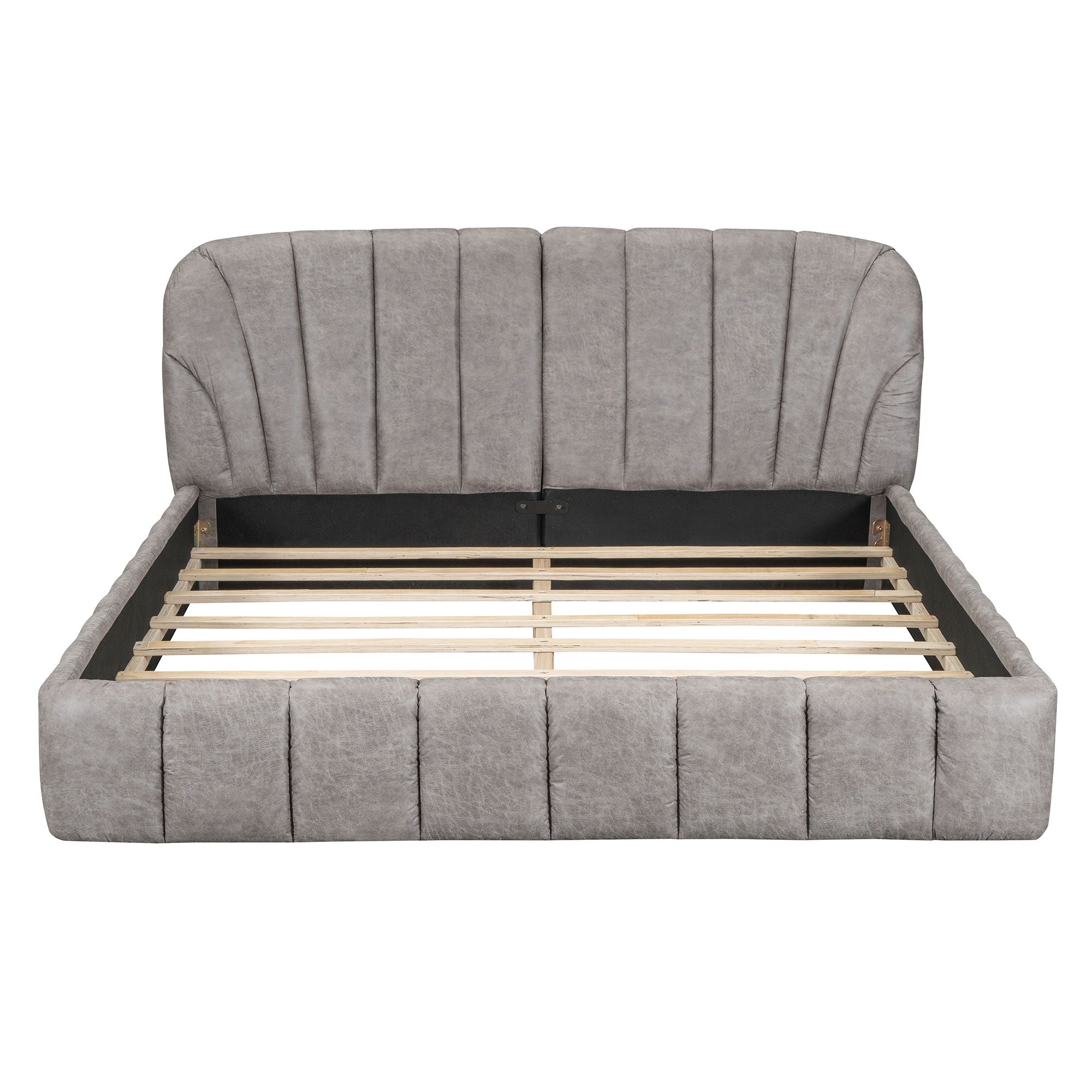 Elegant Design Upholstered Platform Bed