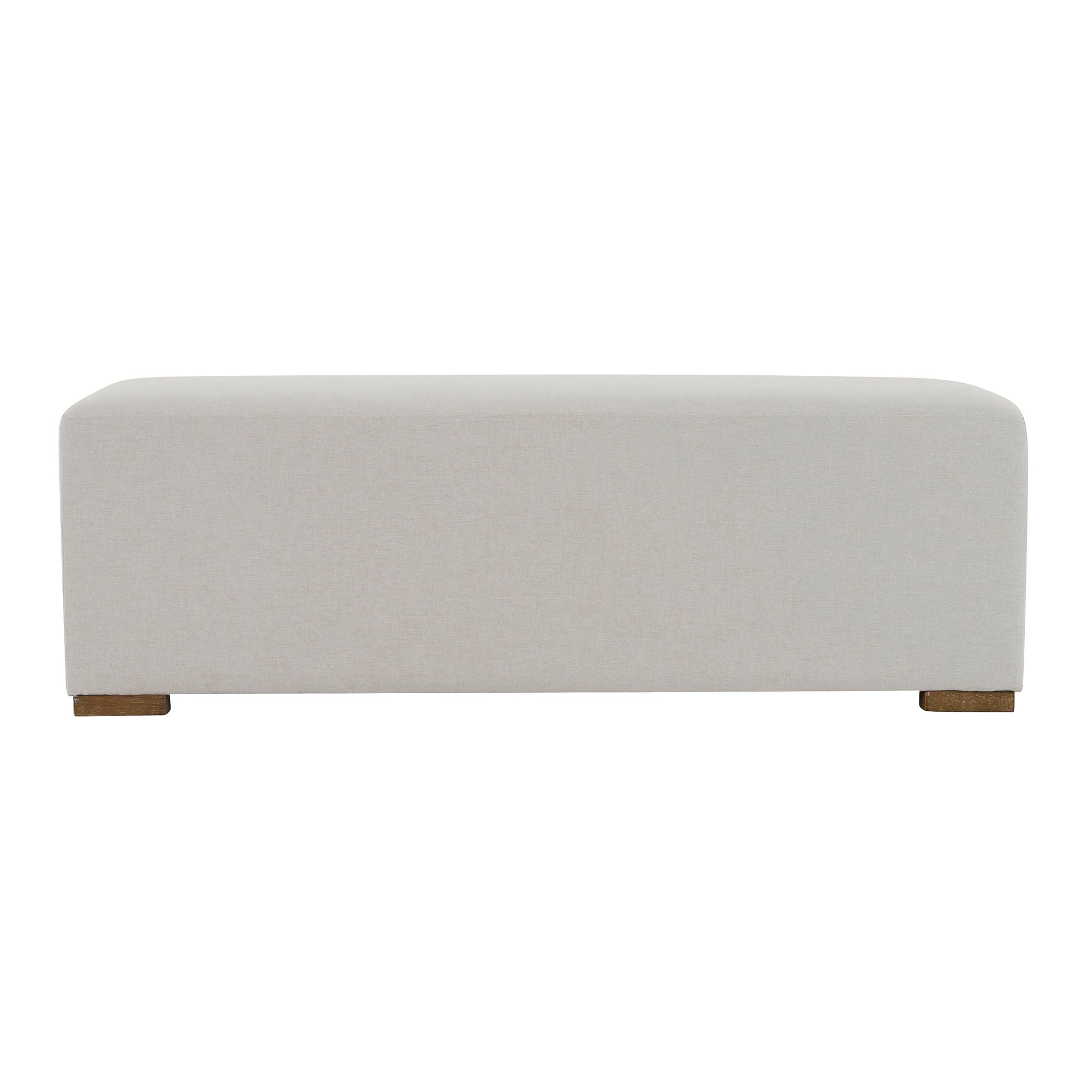 Simple Long Ottoman For Living Room - White