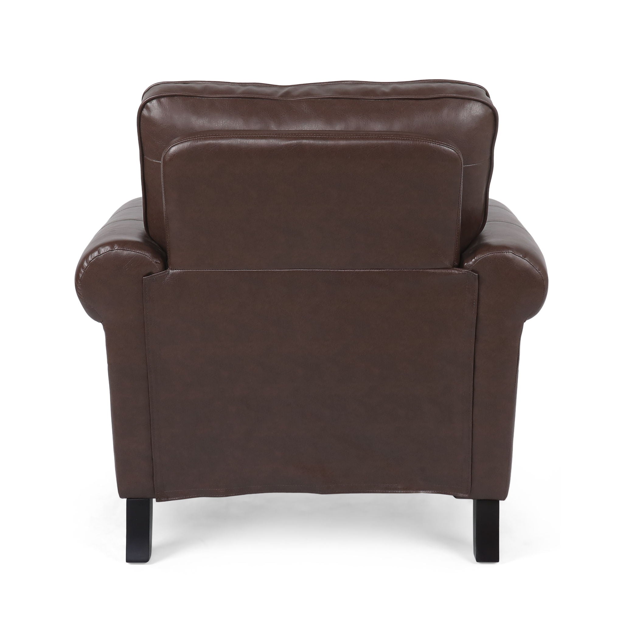 Contemporary Club Chair With Nailhead Trim And Rolled Armrests