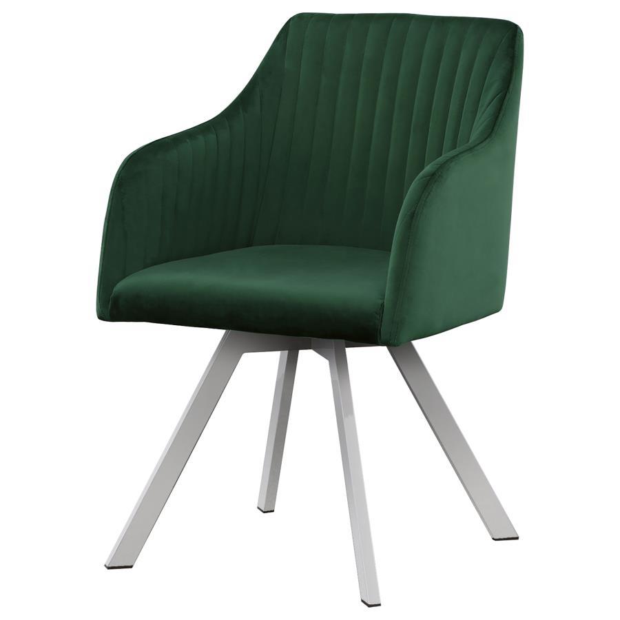 Coaster Fine Furniture Arika - Upholstered Swivel Dining Arm Chair | Meri Furniture