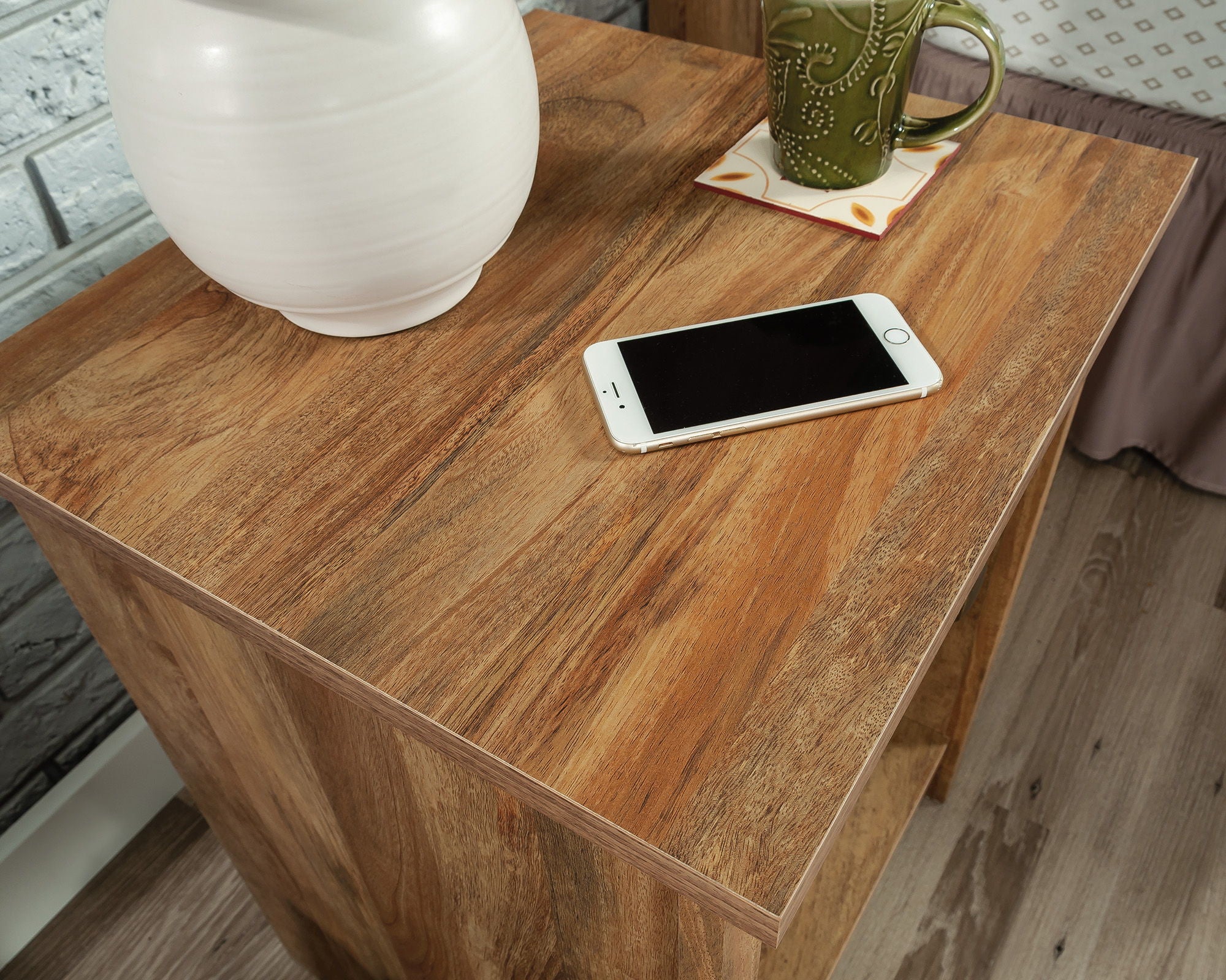 Night Stand with Drawer in Sindoori Mango