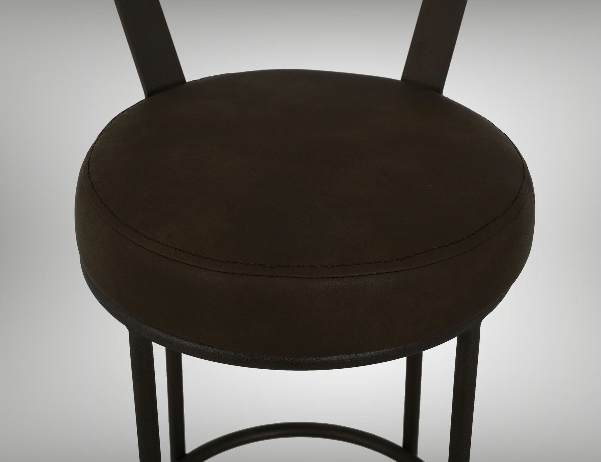 Xel-Ha - 30" Upholstered Barstool - Dark Chocolate