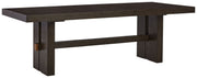 Signature Design by Ashley® Burkhaus - Dark Brown - Rectangular Dining Room Extension Table | Meri Furniture
