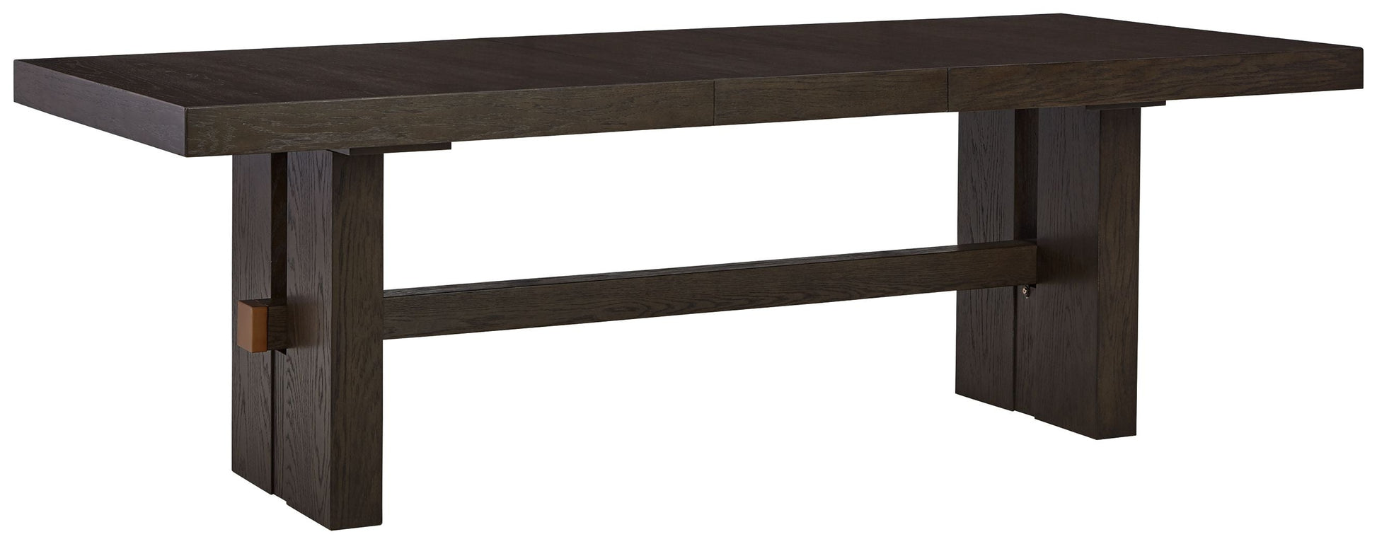 Signature Design by Ashley® Burkhaus - Dark Brown - Rectangular Dining Room Extension Table | Meri Furniture