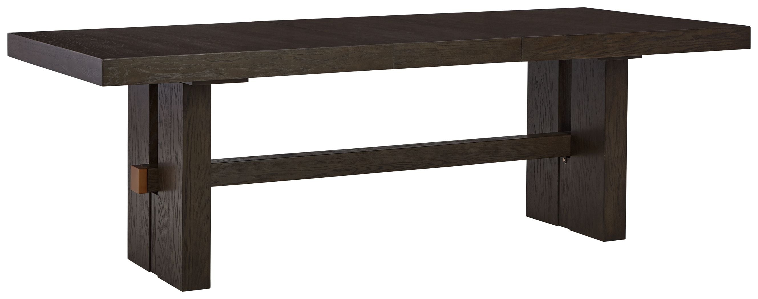 Signature Design by Ashley® Burkhaus - Dark Brown - Rectangular Dining Room Extension Table | Meri Furniture