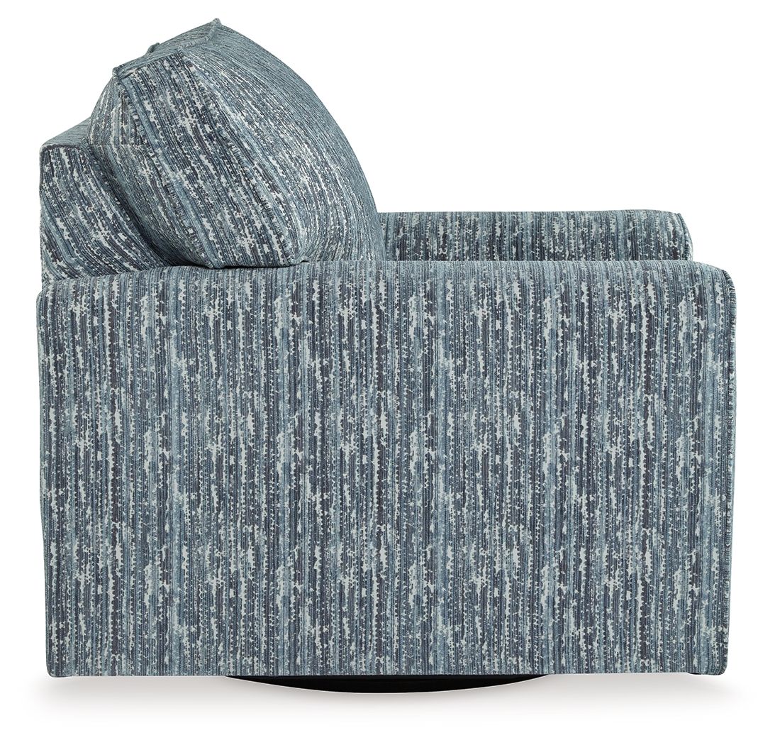 Signature Design by Ashley® Aterburm - Twilight - Swivel Accent Chair | Meri Furniture