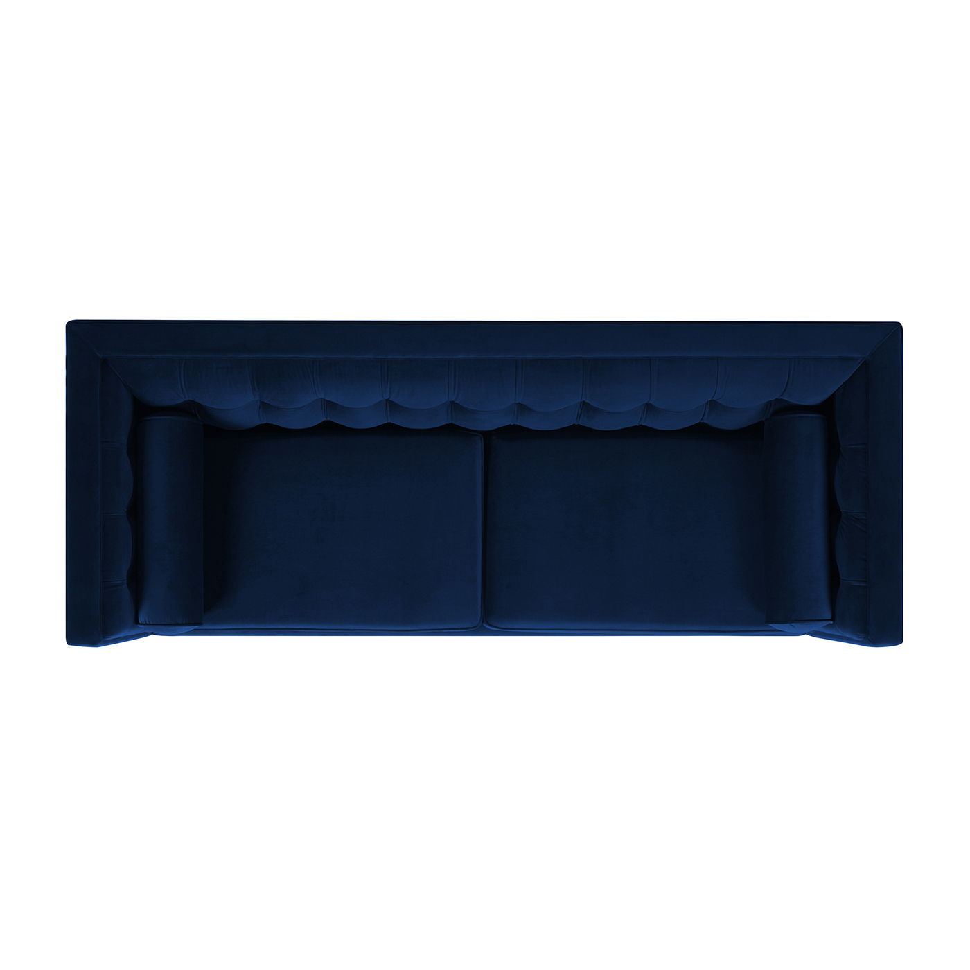 Jack - Modern Tuxedo Tufted Sofa - Navy Blue