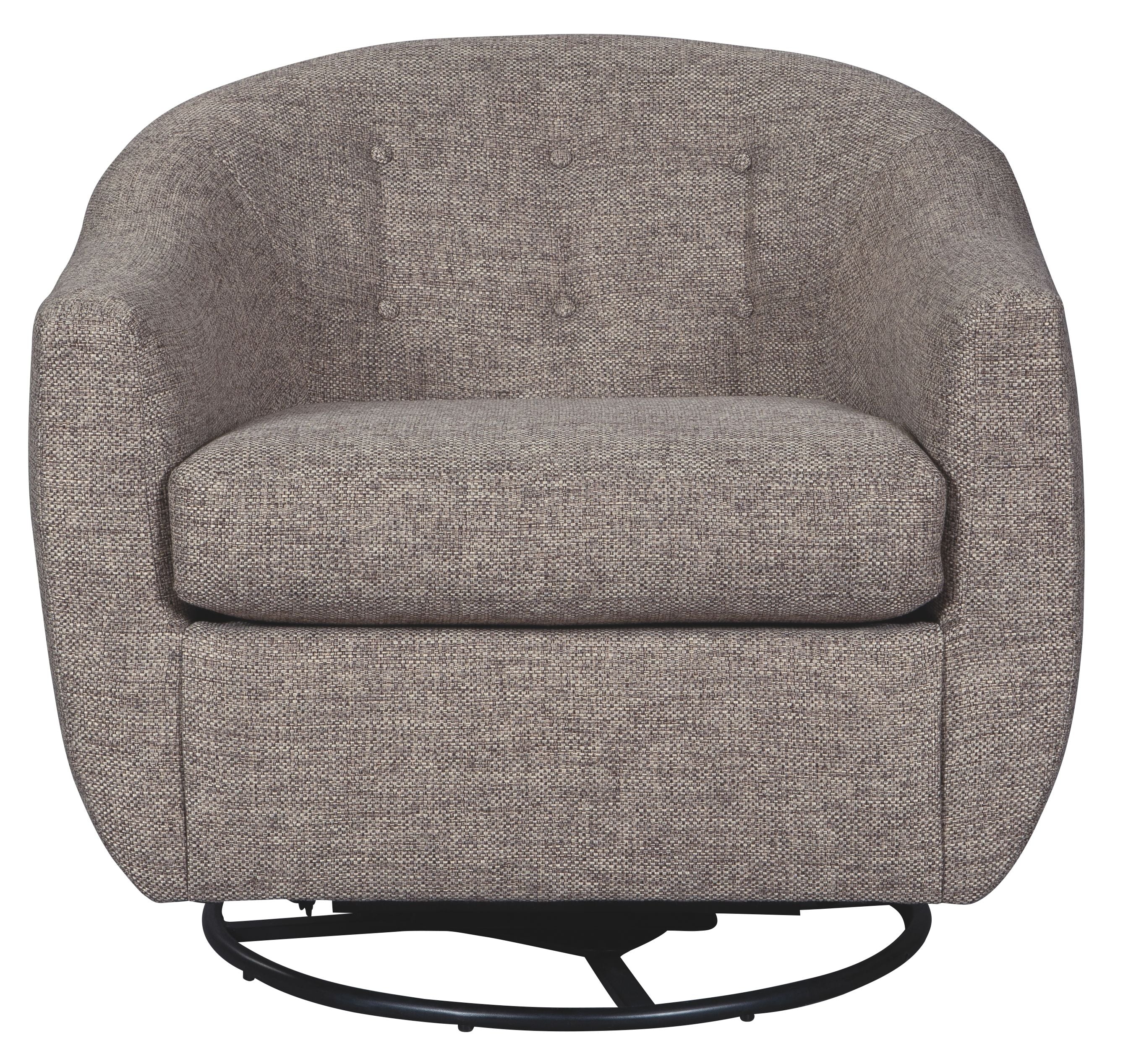 Ashley Furniture Upshur - Taupe - Swivel Glider Accent Chair | Meri Furniture