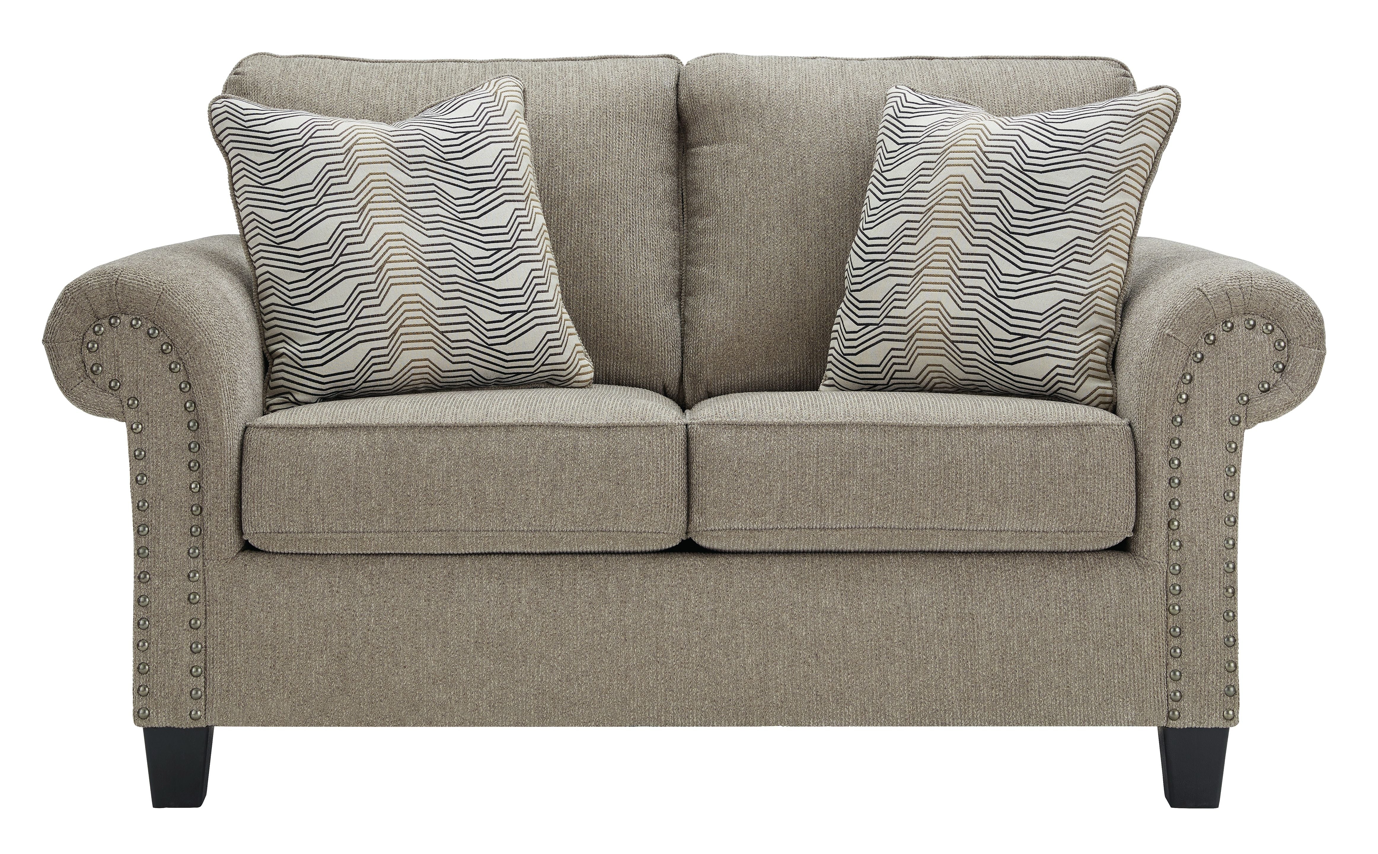 Ashley Furniture Shewsbury - Pewter - Loveseat | Meri Furniture