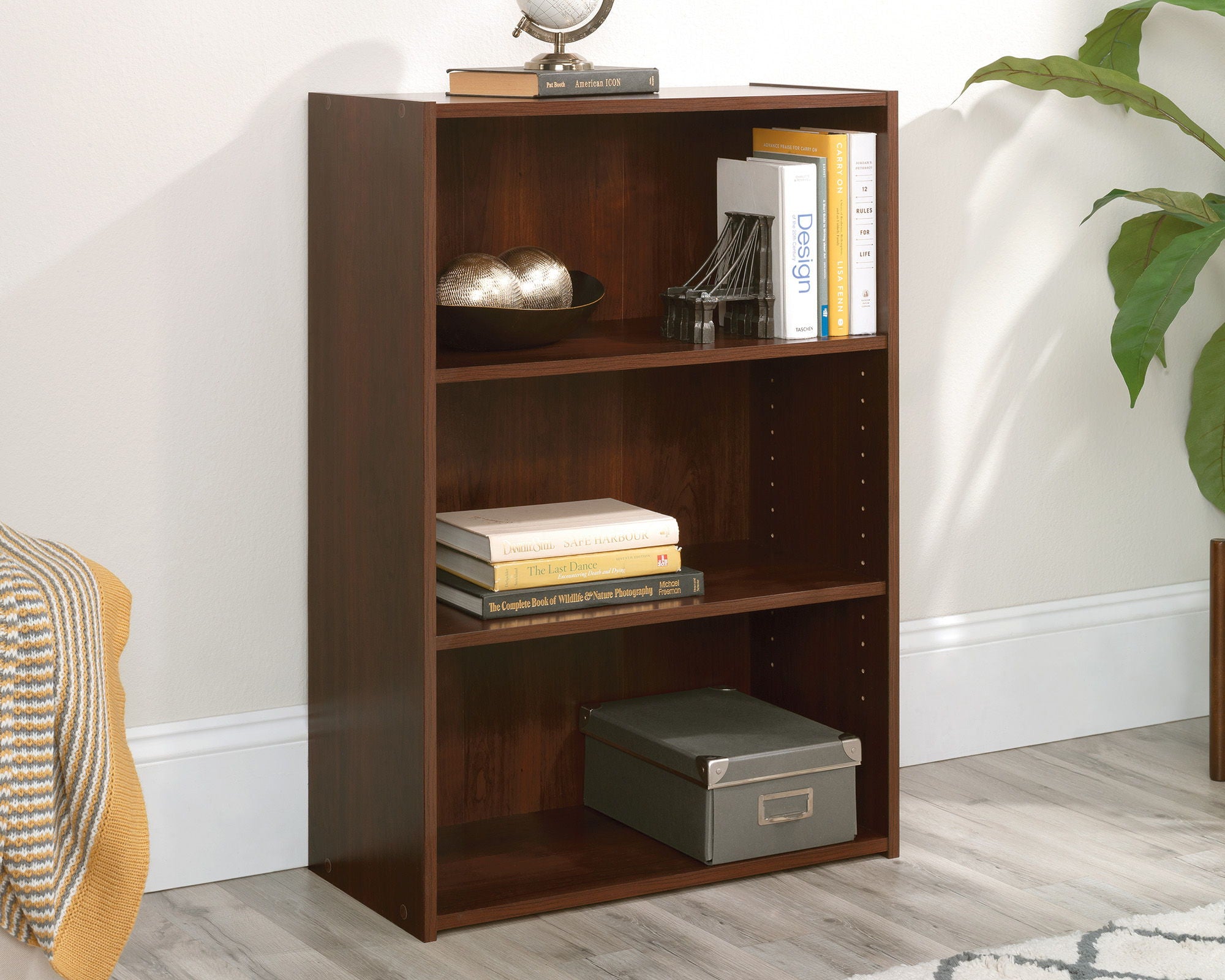 3-Shelf Bookcase Brook Cherry
