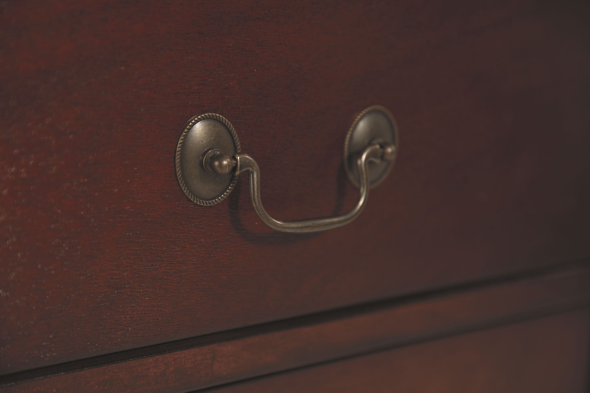 Alisdair - Two Drawer Night Stand - Reddish Brown