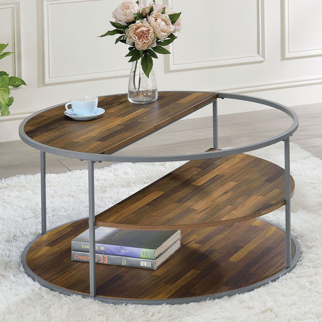 Furniture of America Orrin - Coffee Table - Gray / Walnut | Meri Furniture