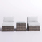 Modern Wicker Outdoor Seating Set With Cushions