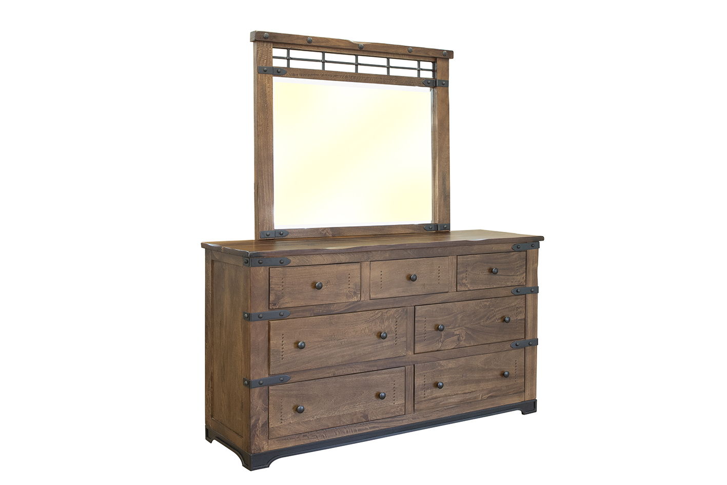 International Furniture Direct Parota - Dresser - Cinnamon Brown | Meri Furniture