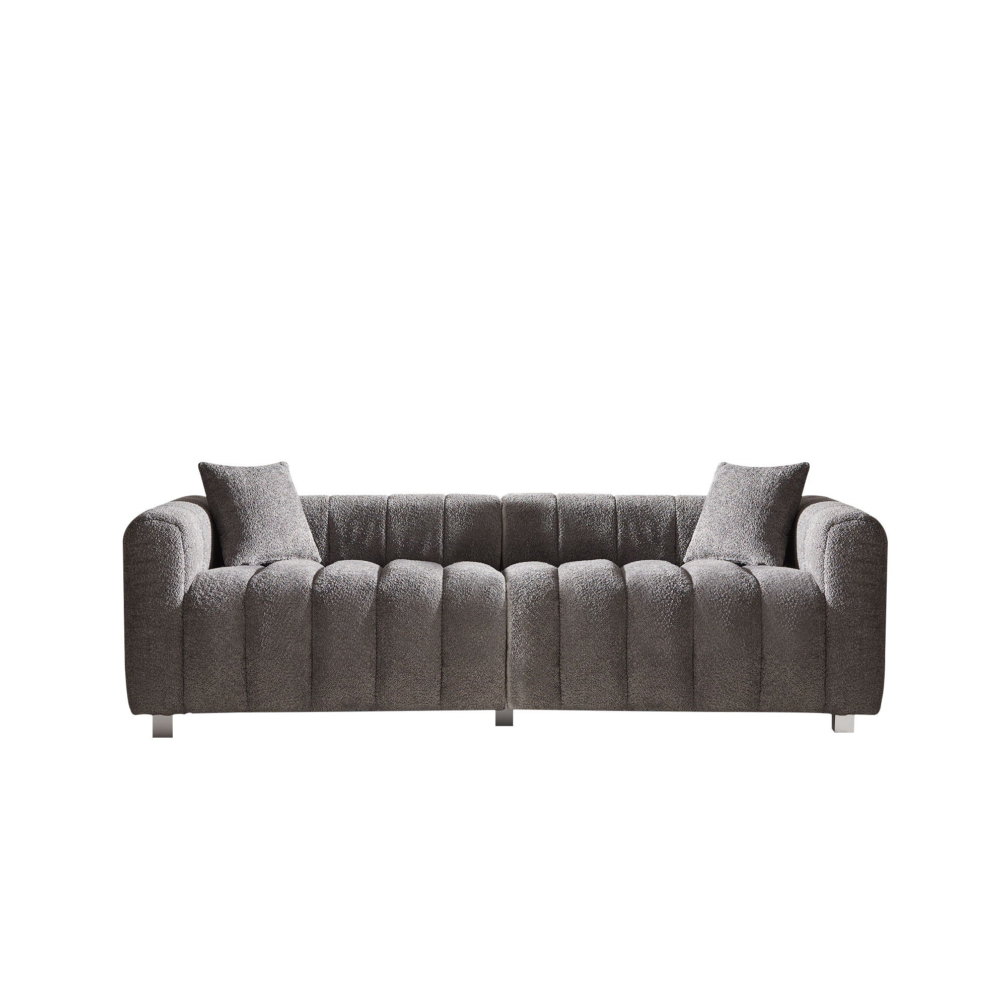 Modern 3 Seater Sofa With 2 Pillows