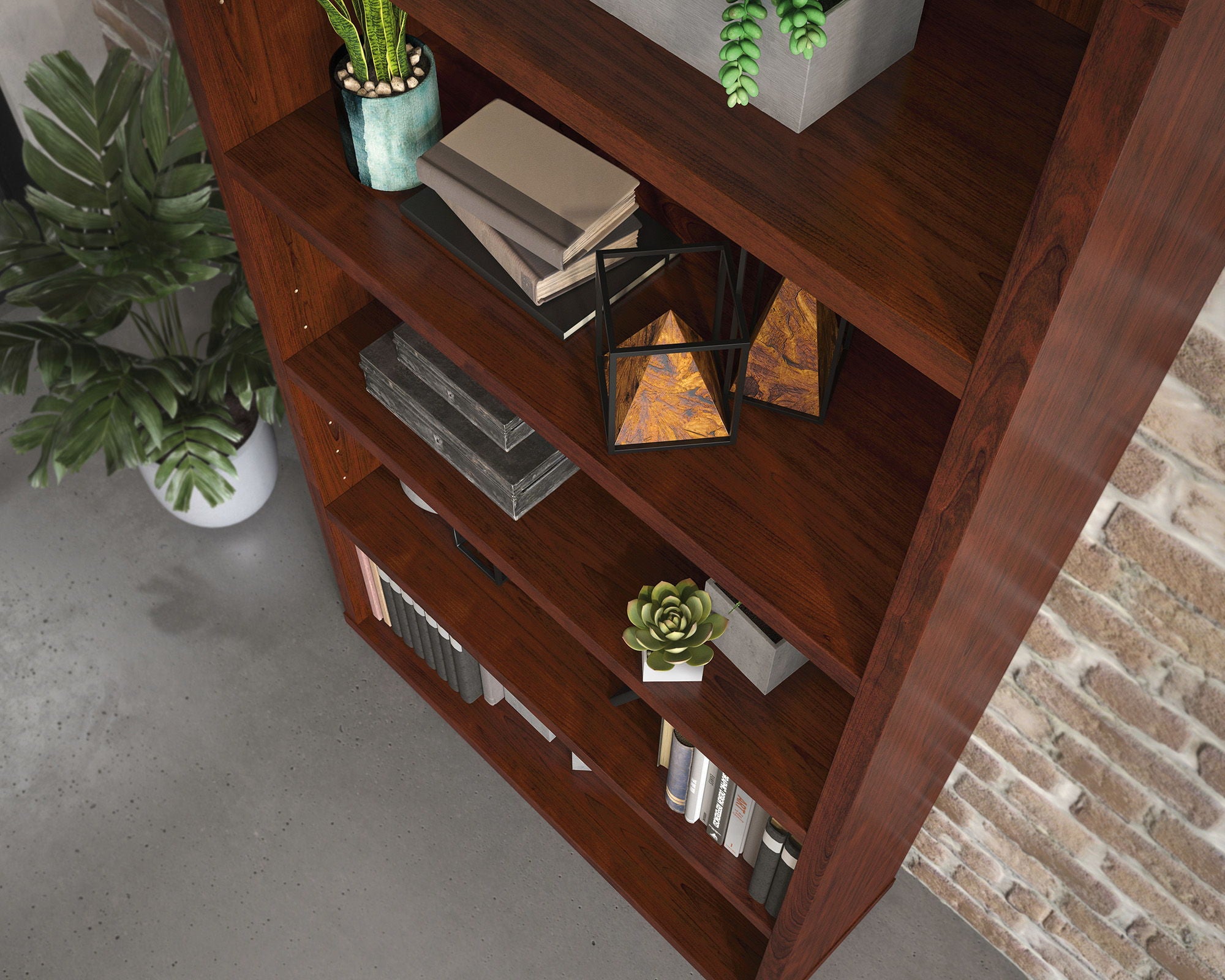 5-Shelf Commercial Office Storage in Cherry