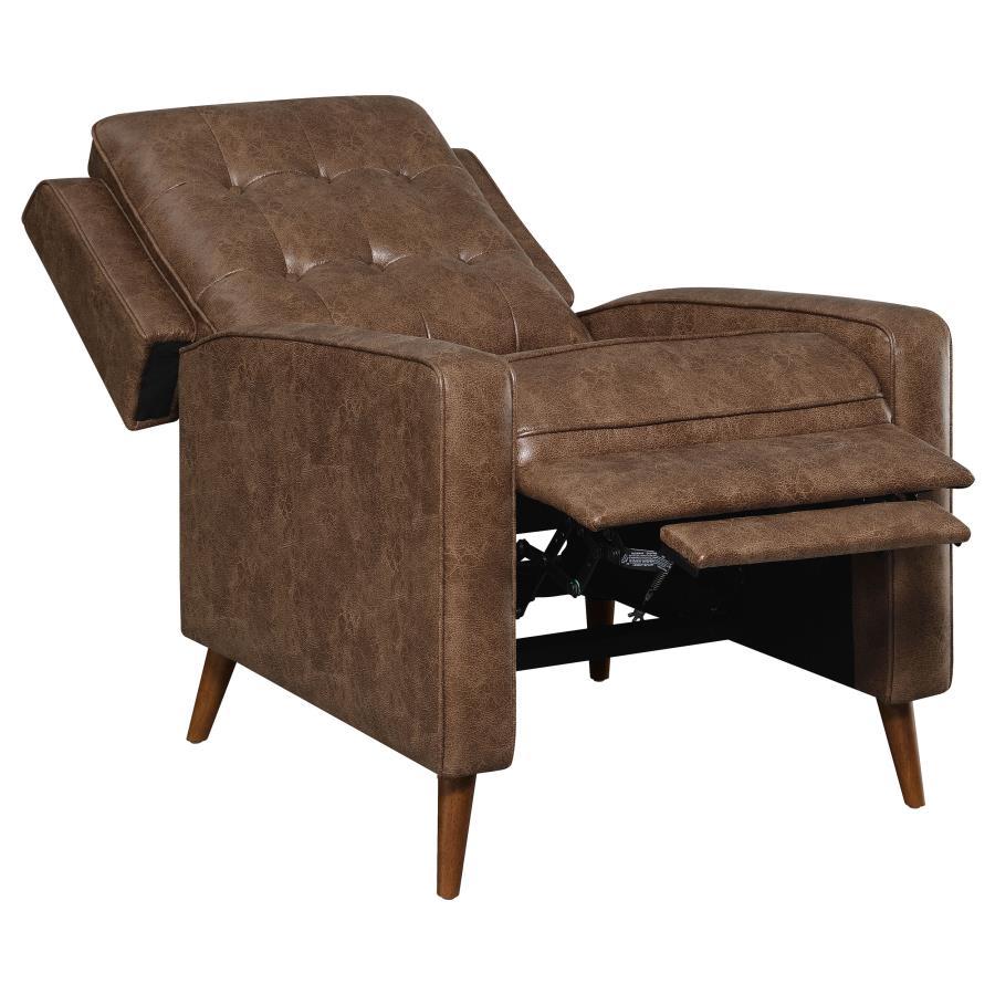 Coaster Fine Furniture Davidson - Upholstered Tufted Push Back Recliner | Meri Furniture