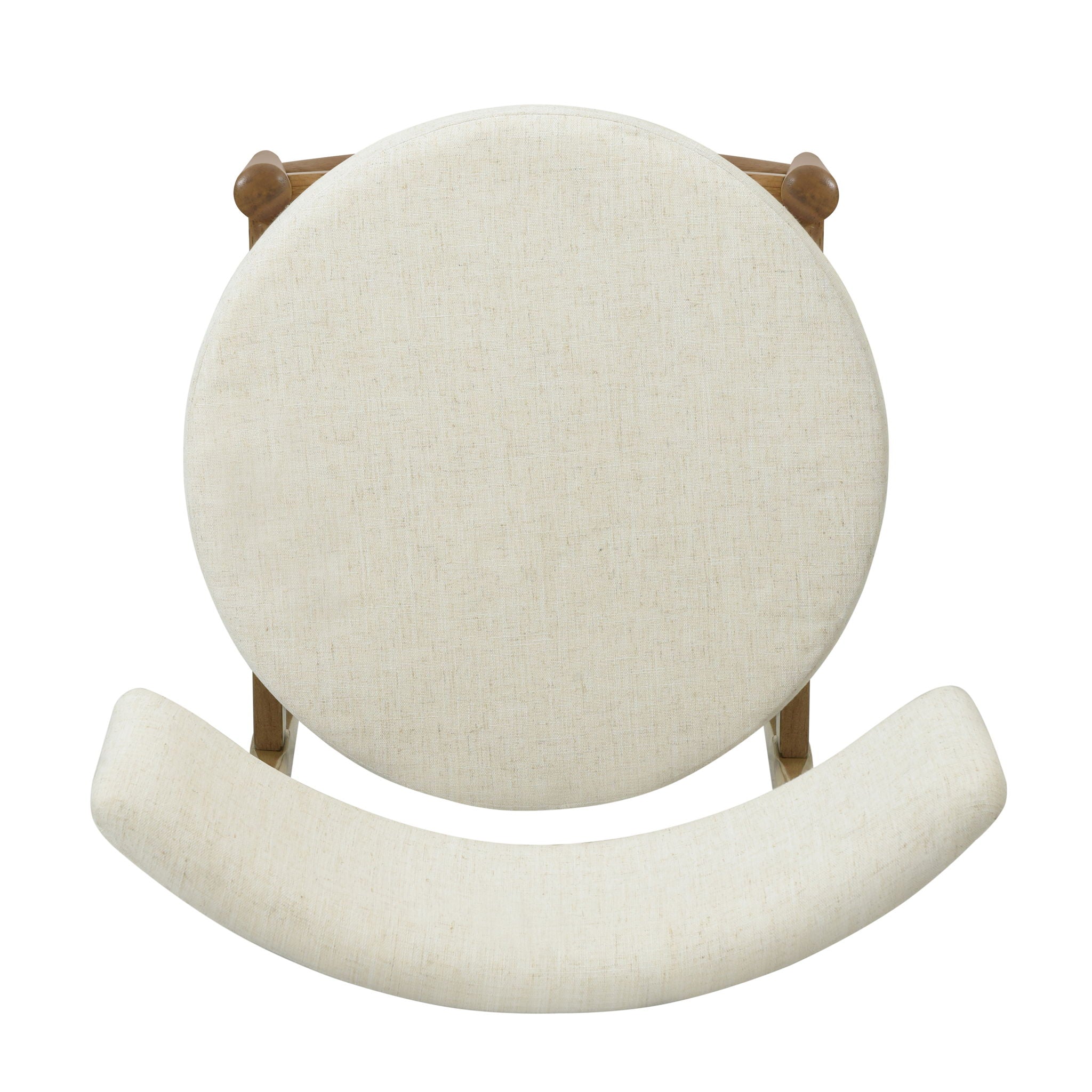 Mid Century Modern Counter Stools, Fabric Upholstered Chairs