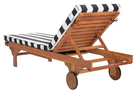 NEWPORT LOUNGE CHAIR /NATURAL/BLACK STRIPE CUSHION