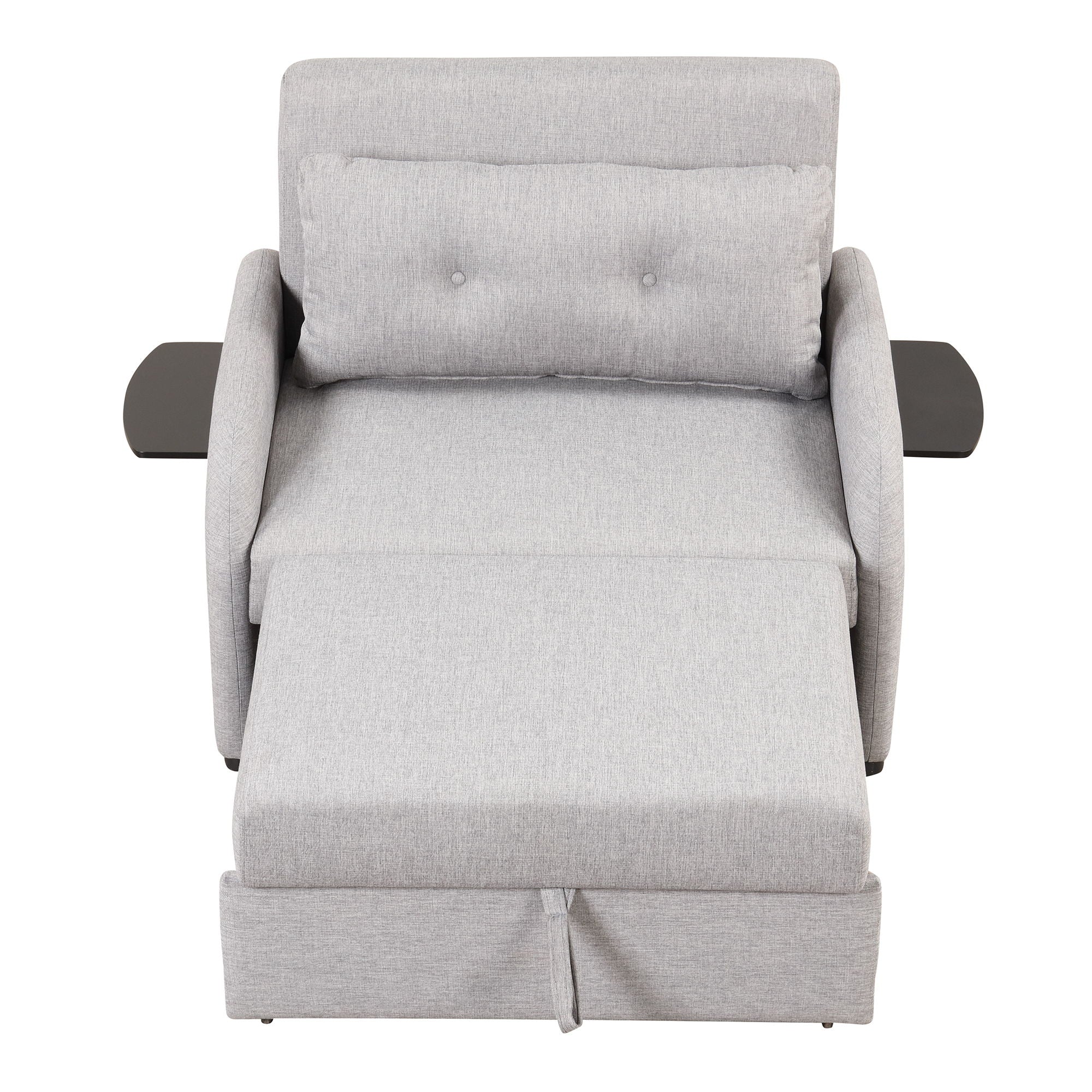 Versatile Pull Out Sofa Sleeper 3 In 1 With Wing Table & USB Charge, Compact Design