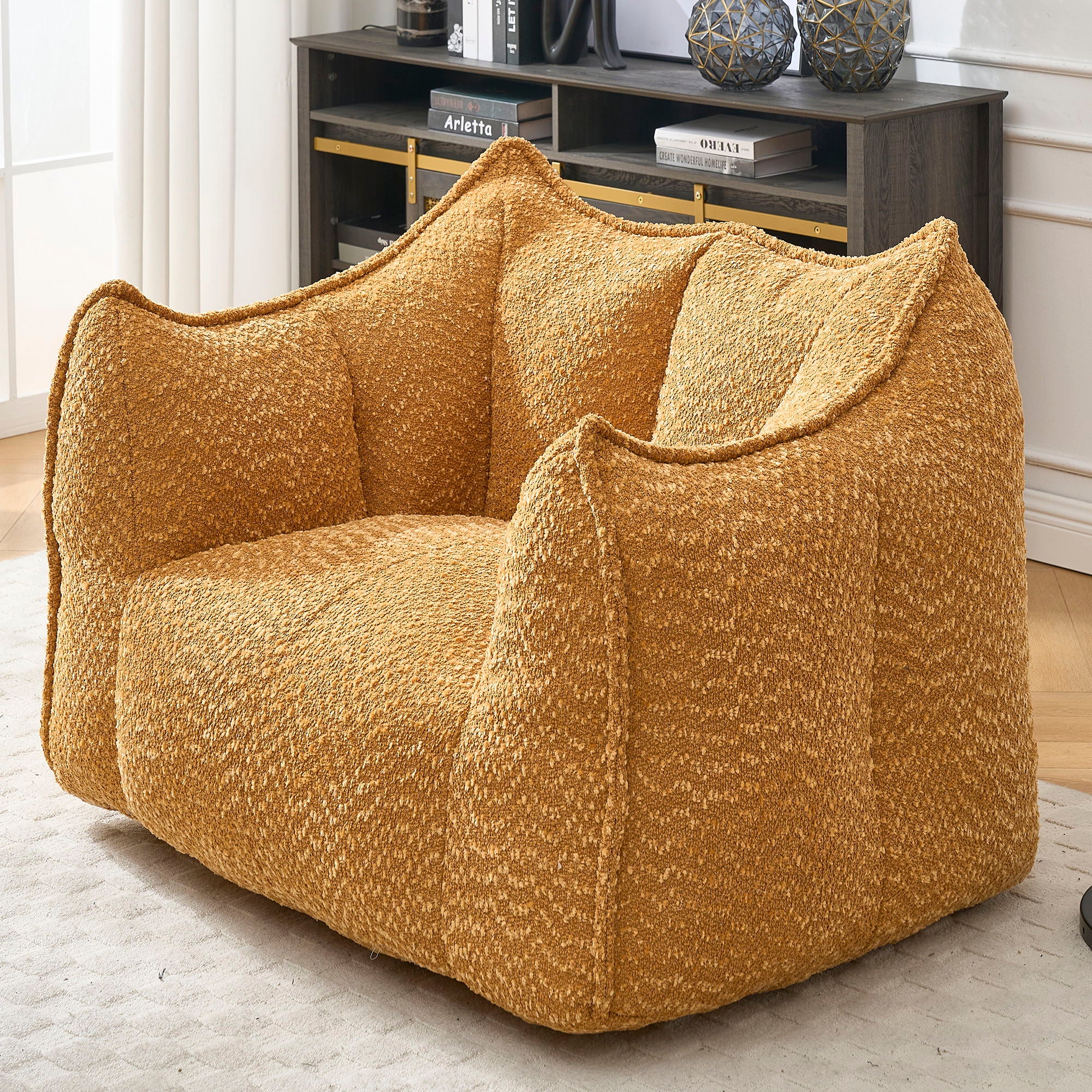 Comfortable Chenille Sofa Chairs With Highly Resilient Foam For Living Rooms And Bedrooms