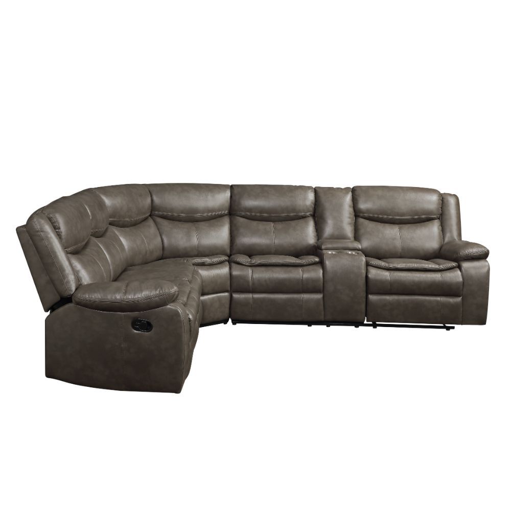 ACME Tavin - Sectional Sofa (Motion) | Meri Furniture