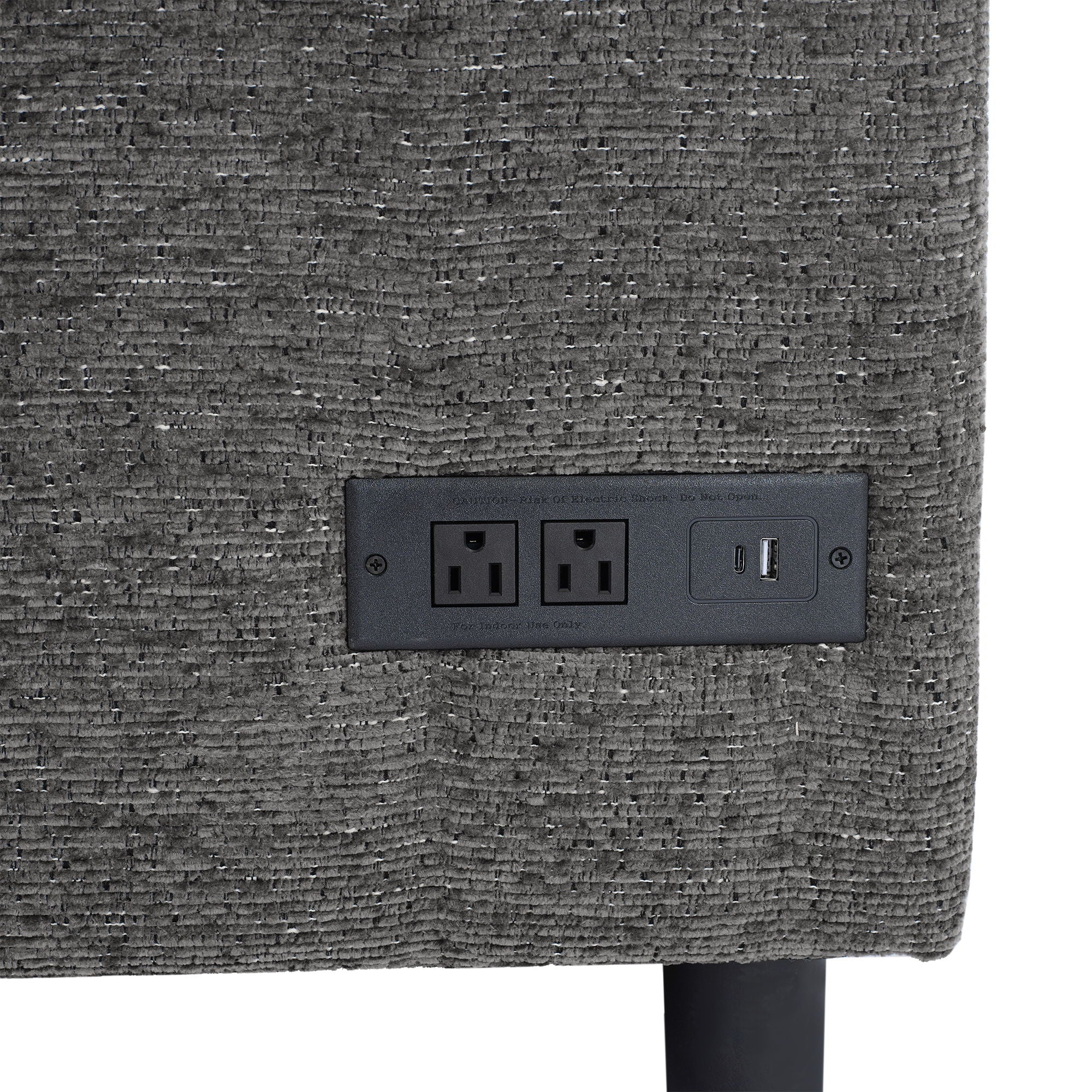 U-Shaped Sectional Sleeper Sofa With Ample Storage Space, 2 Cup Holders And Charging Ports For Living Room