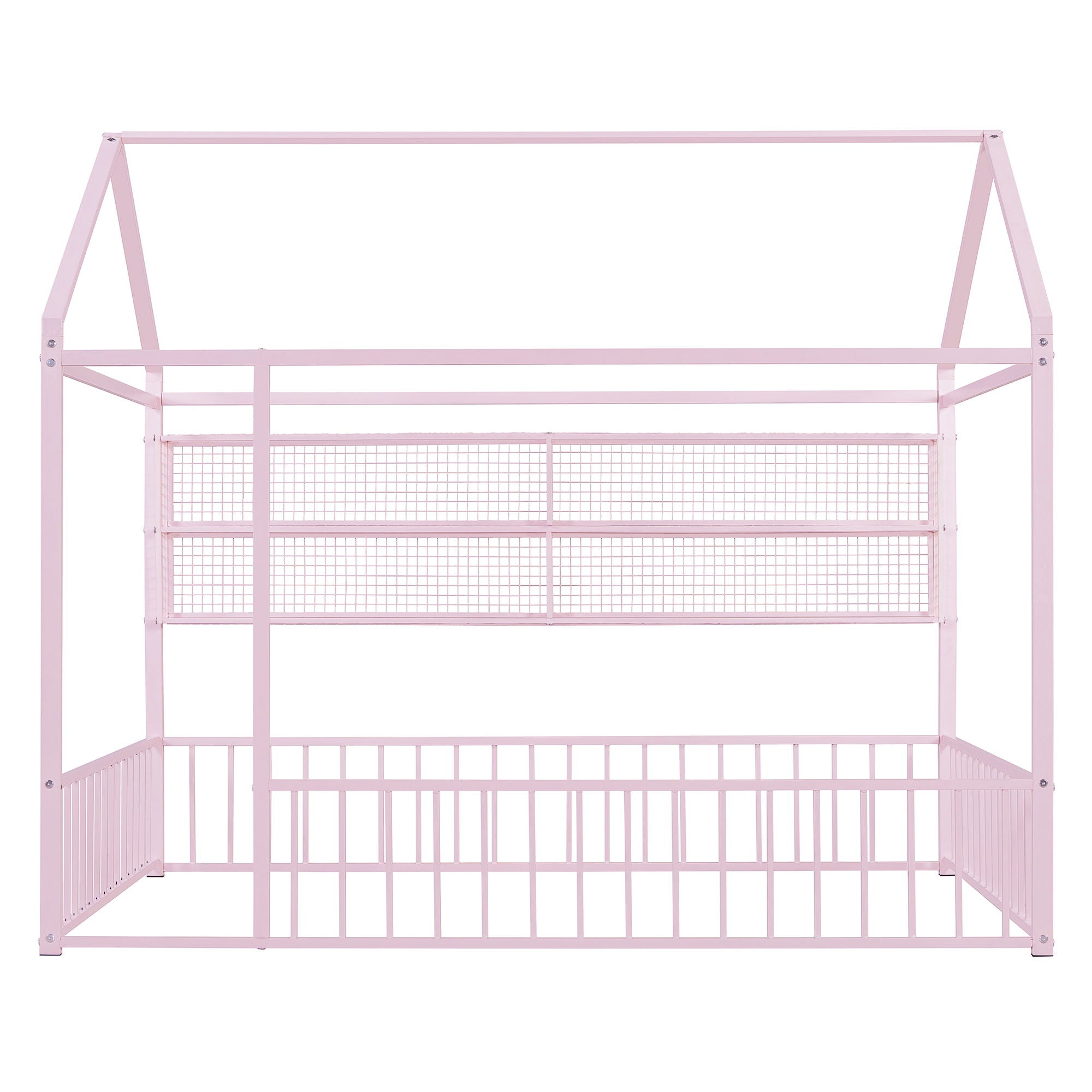 House Frame With Fence And Shelves
