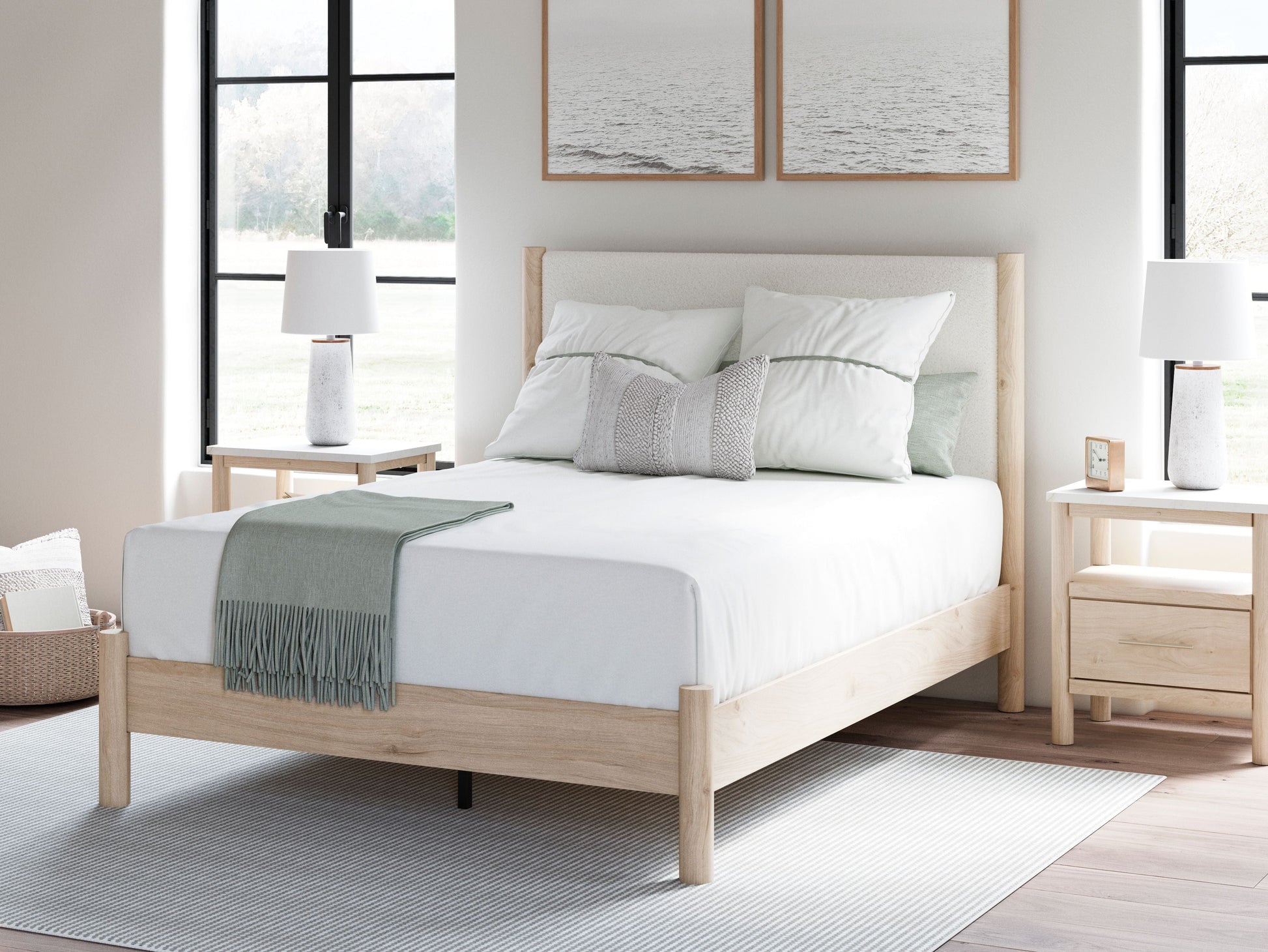 Signature Design by Ashley® Cadmori - Upholstered Panel Bed | Meri Furniture
