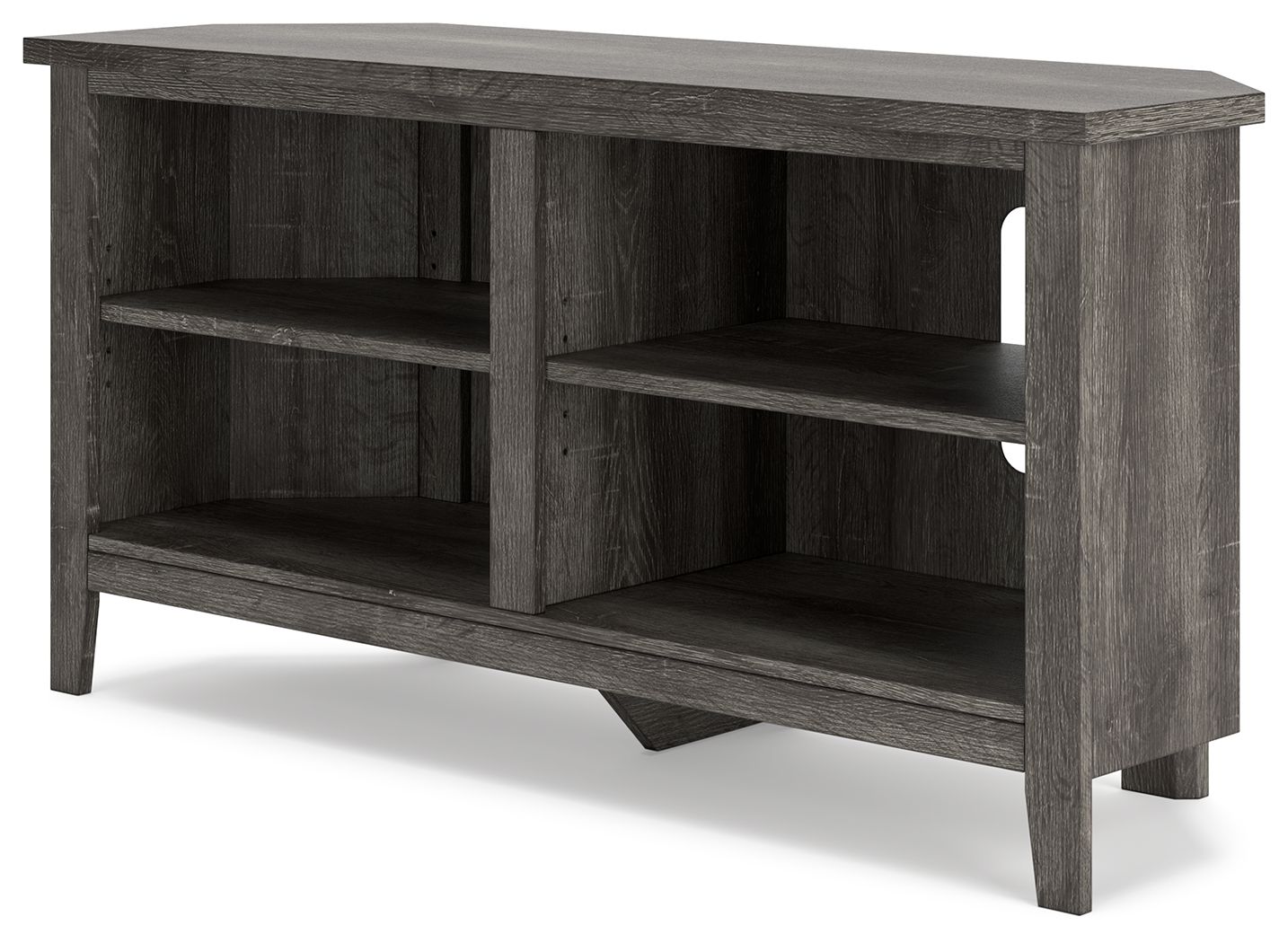 Signature Design by Ashley® Arlenbry - Gray - Small Corner TV Stand | Meri Furniture