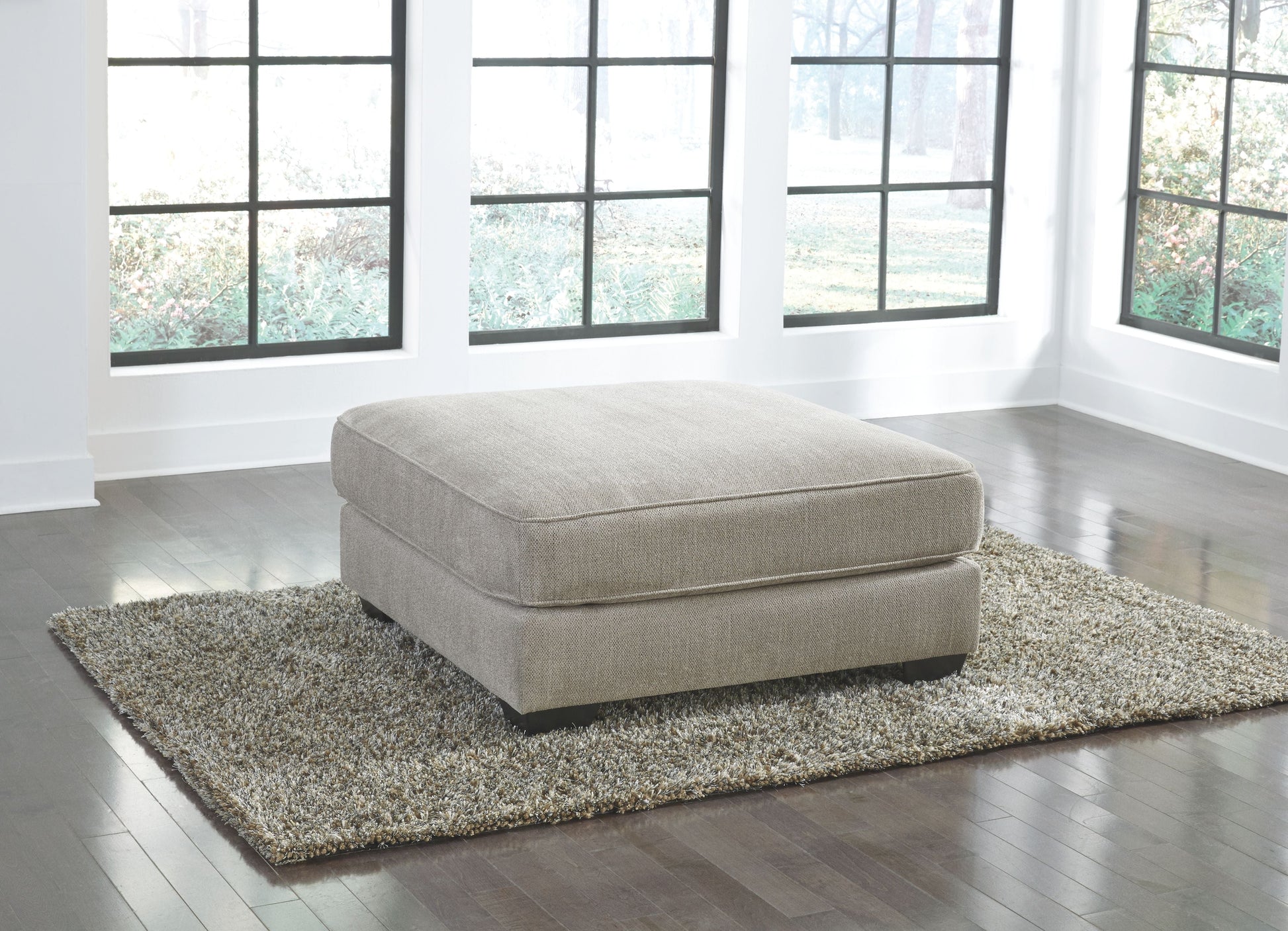 Ashley Furniture Ardsley - Pewter - Oversized Accent Ottoman | Meri Furniture