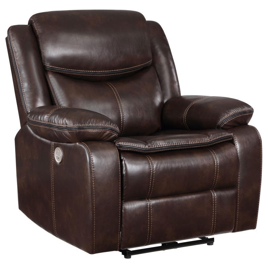 Coaster Fine Furniture Sycamore - Upholstered Power Recliner Chair | Meri Furniture