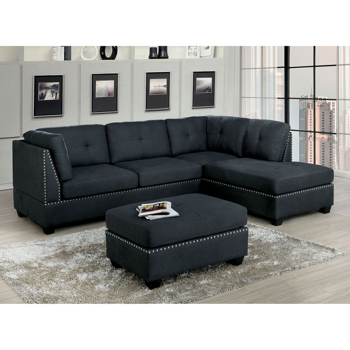 Lita - Sectional - Gray