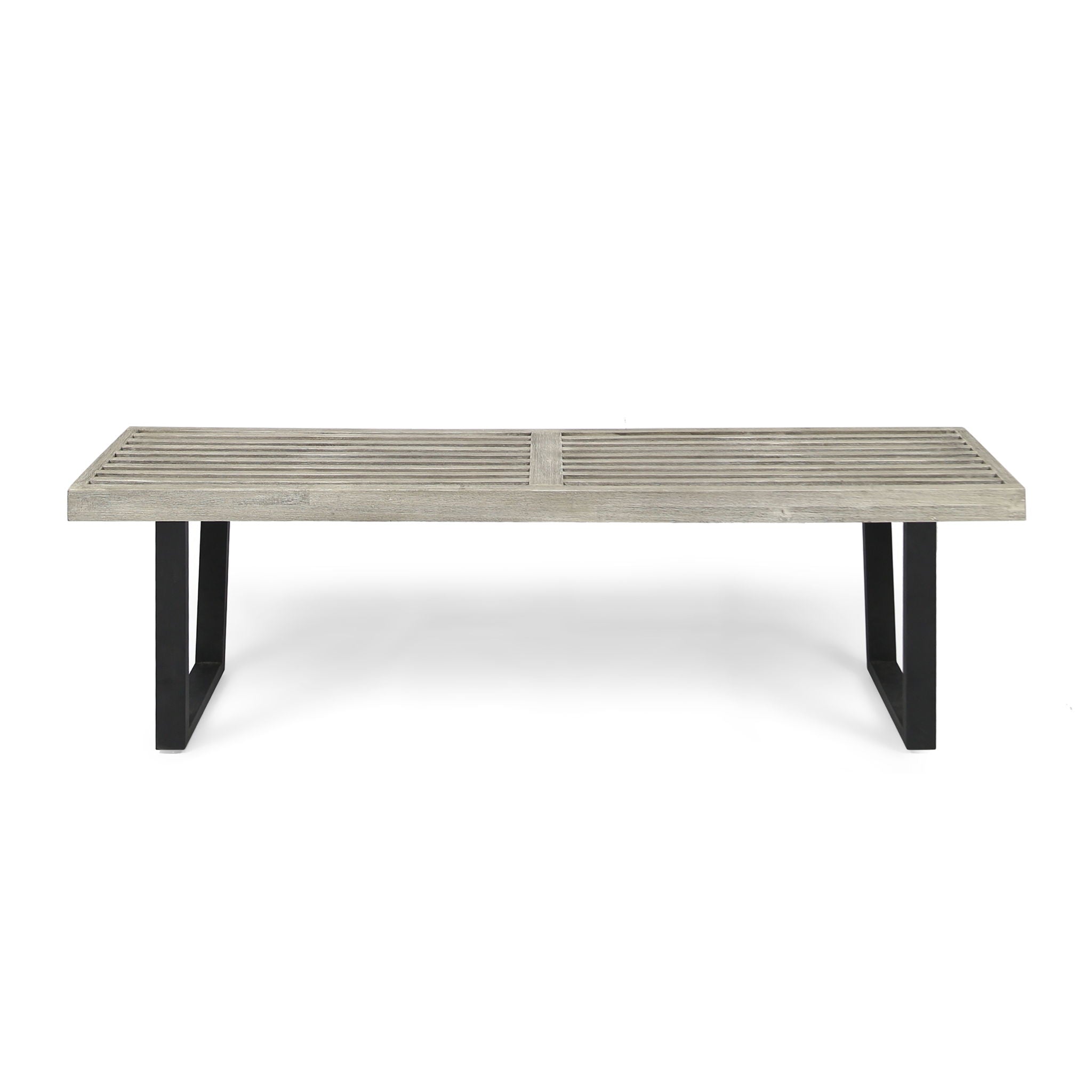 Intrinsic - Outdoor Dining Bench With Slat Top
