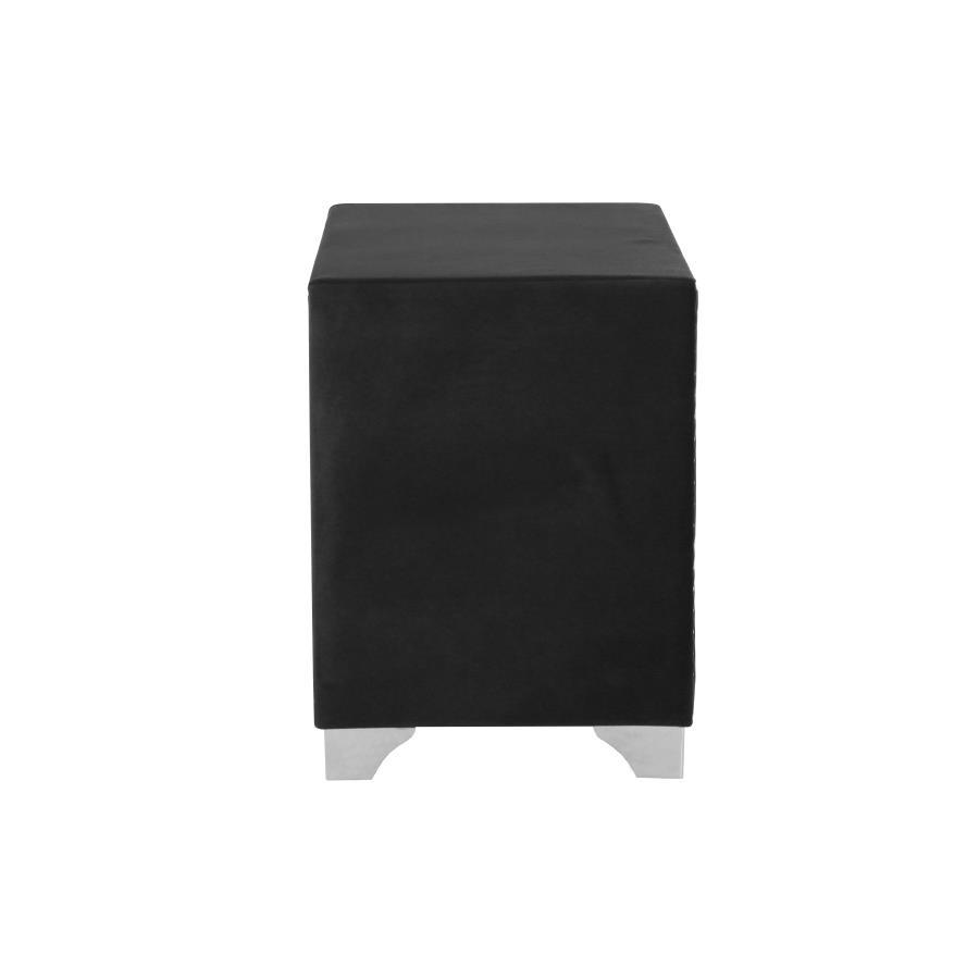 Coaster Fine Furniture Melody - Upholstered 2-Drawer Nightstand | Meri Furniture