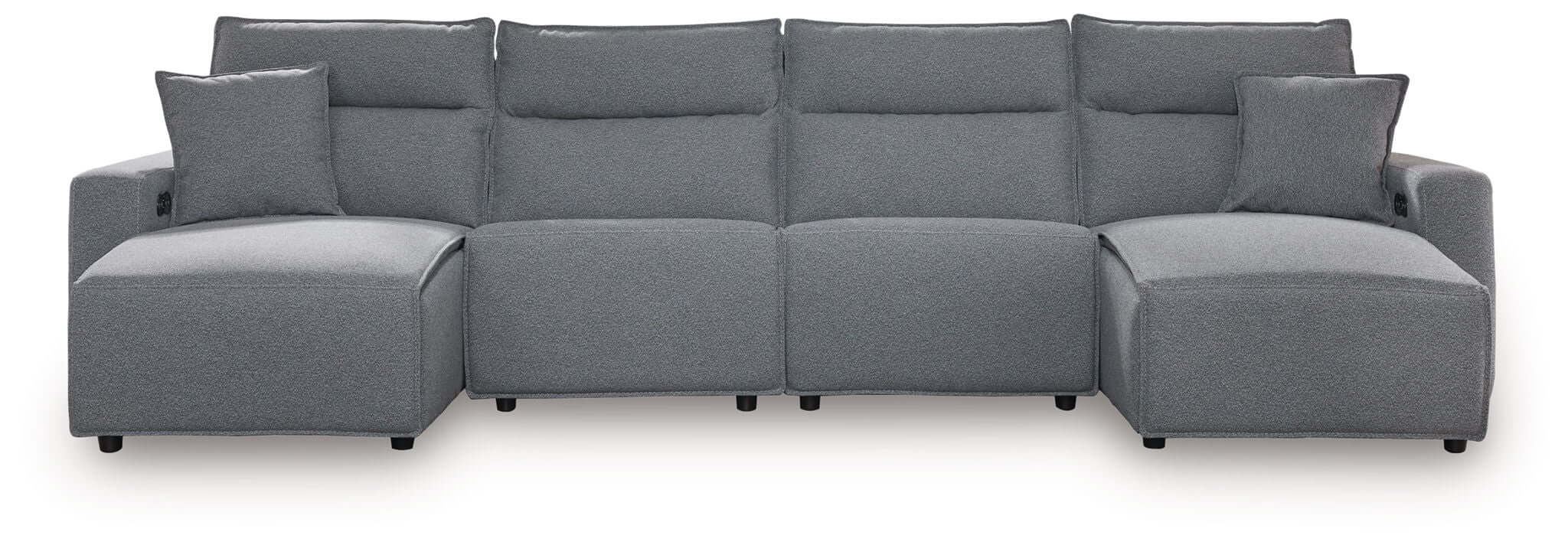 ModMax II - Salt And Pepper - Reclining Sectional