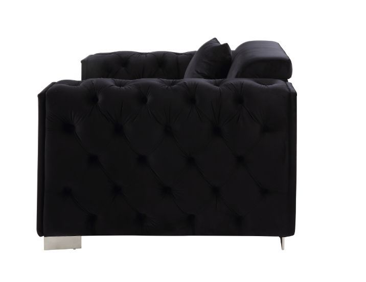 ACME Trislar - Chair - Black Velvet - 33" | Meri Furniture