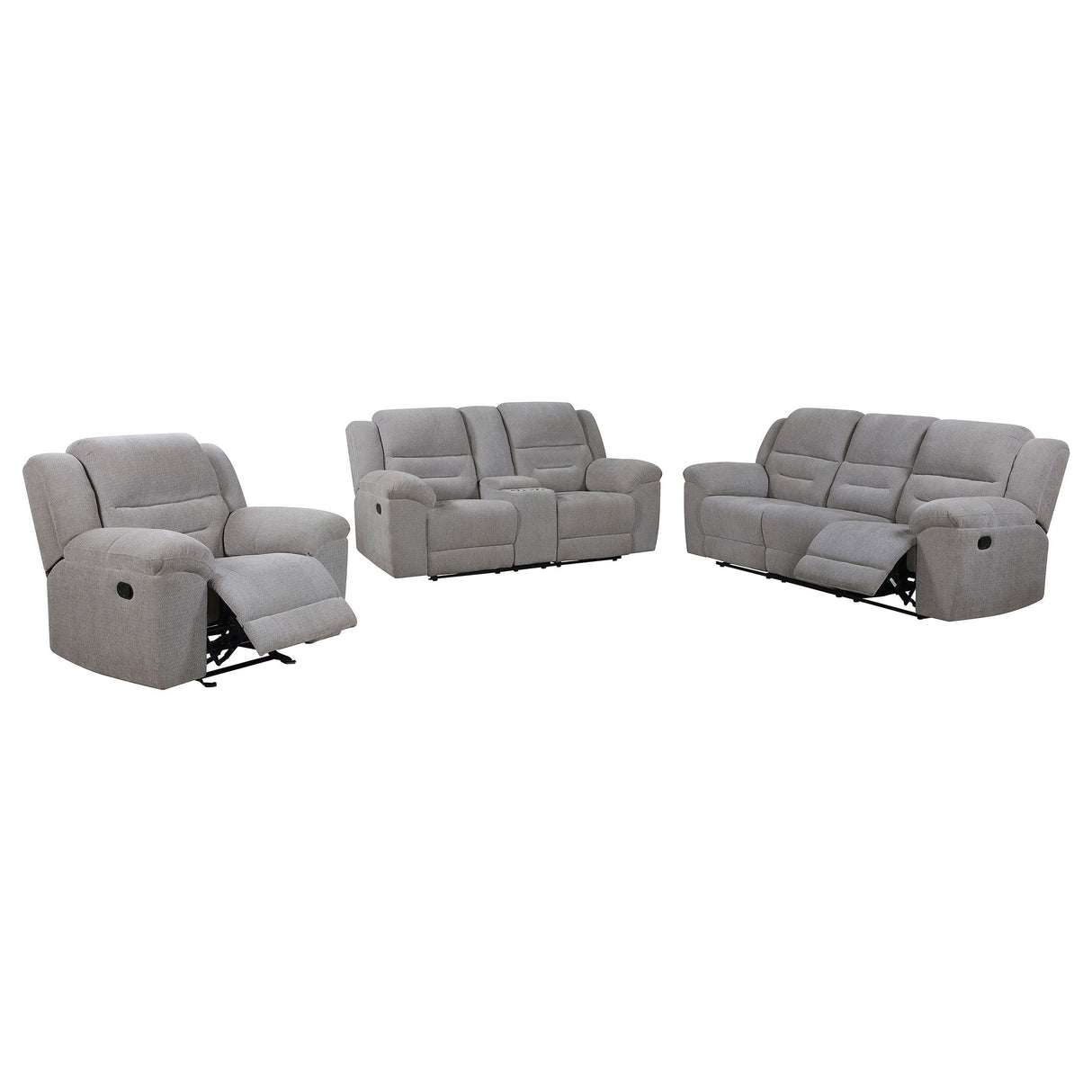 Gilson - Chenille Upholstered Sofa Set